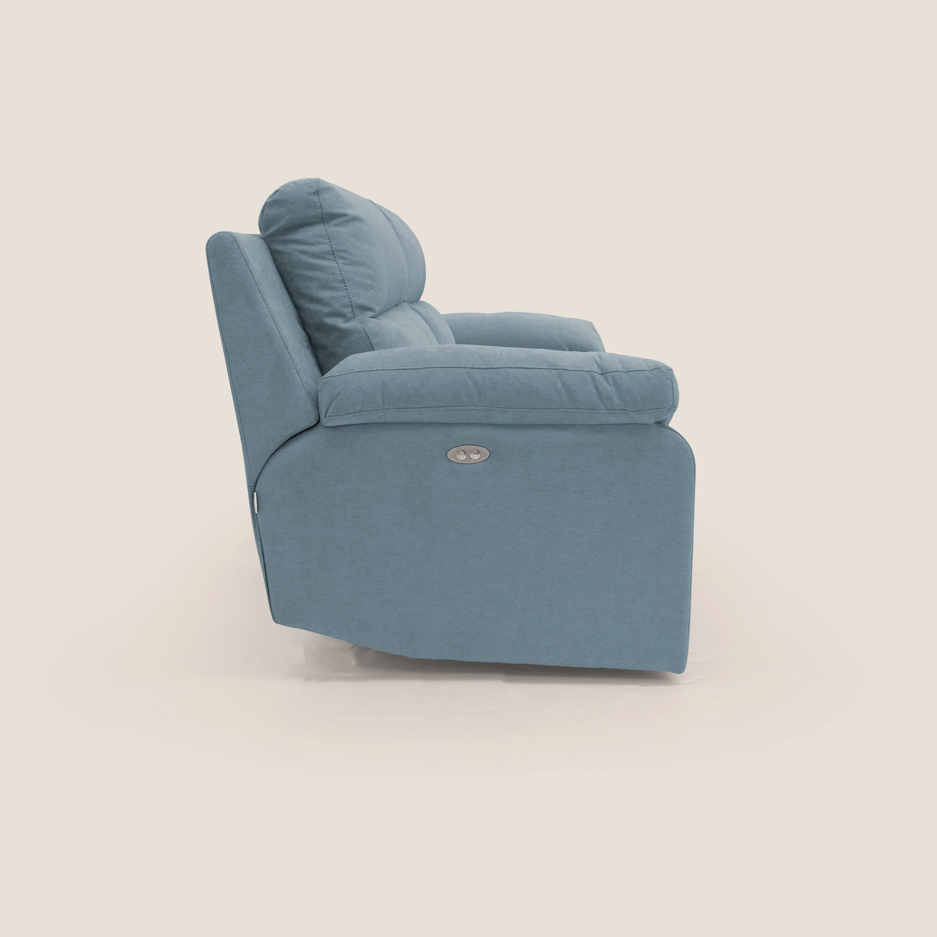 Romeo Canapé avec relax électrique en tissu doux imperméable T02 sucre glace - Image 9