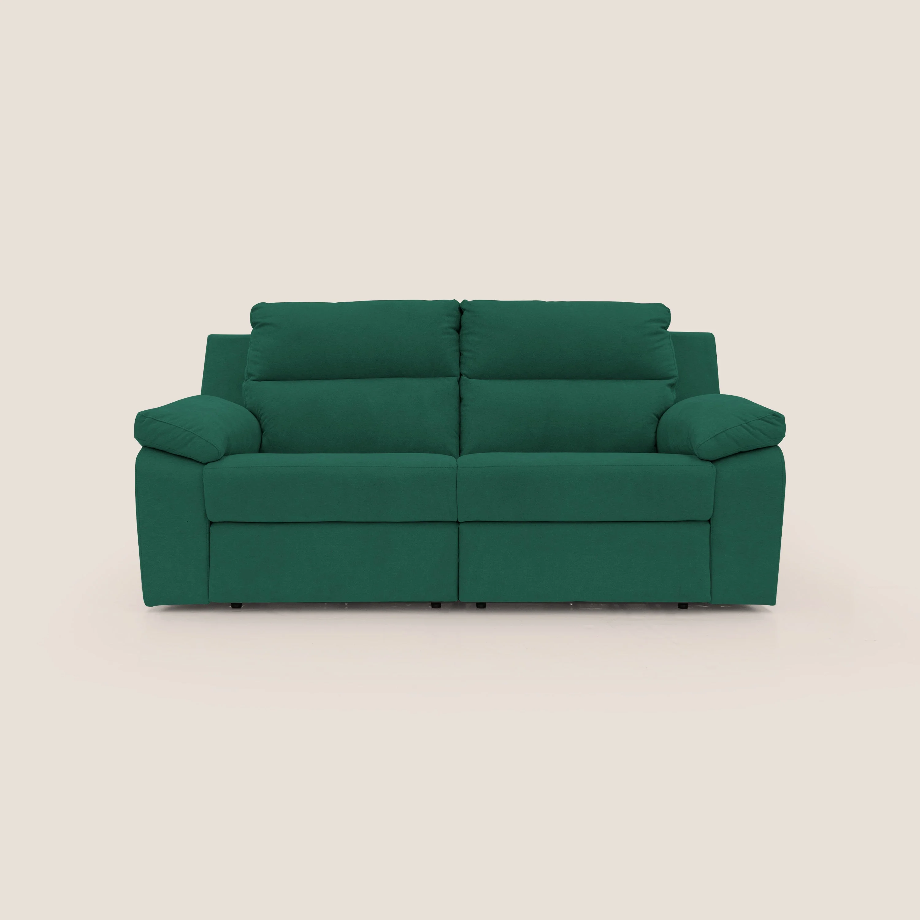 Romeo Canapé avec relax électrique en tissu doux imperméable T02 vert
