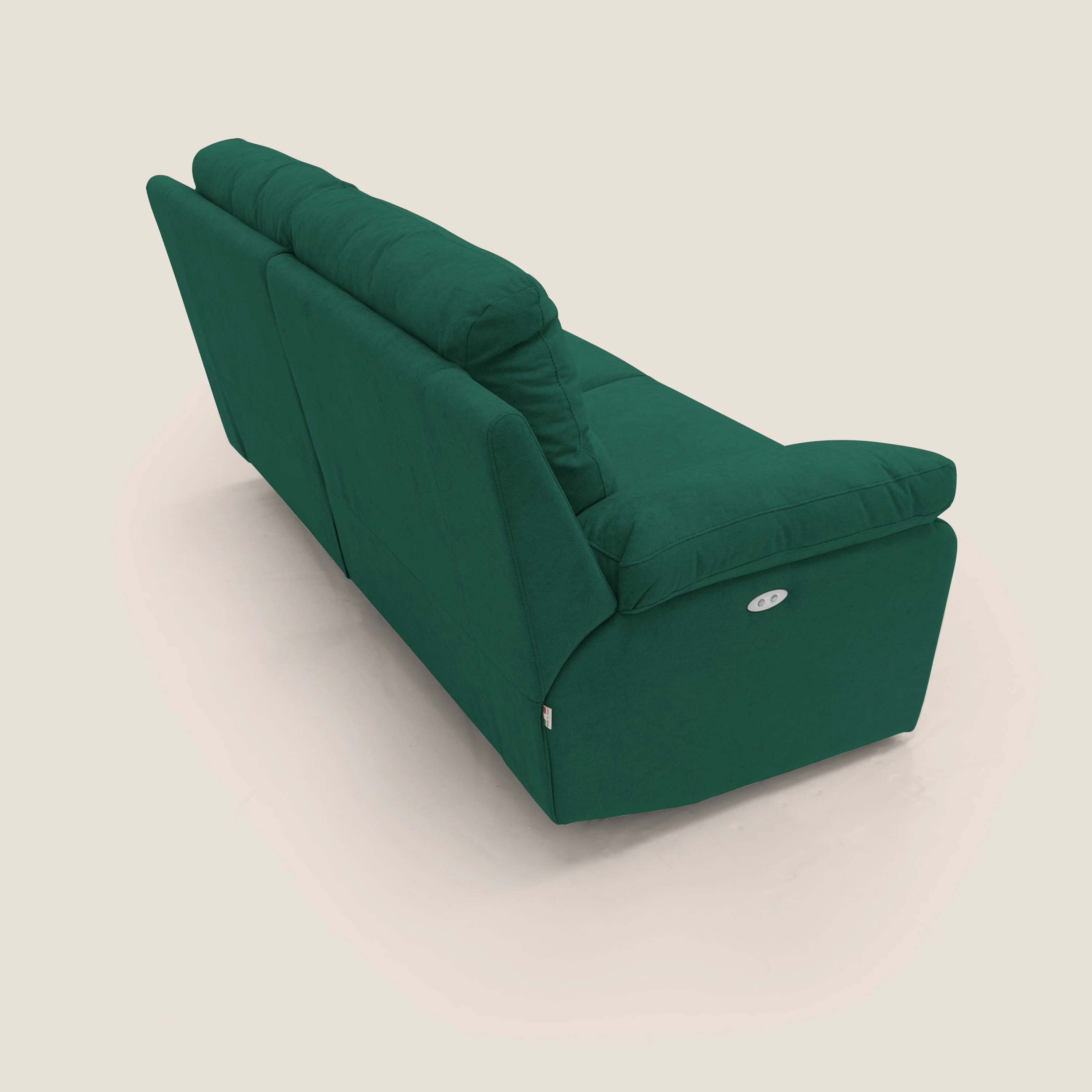 Romeo Canapé avec relax électrique en tissu doux imperméable T02 vert - Image 11