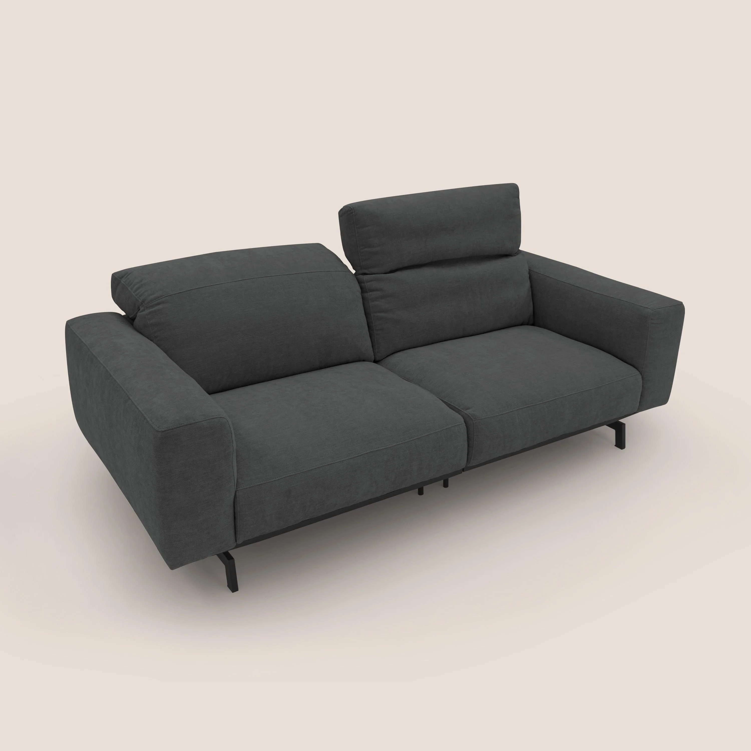 Sakura Canapé modulable en tissu flammé doux et imperméable T14 anthracite - Image 9