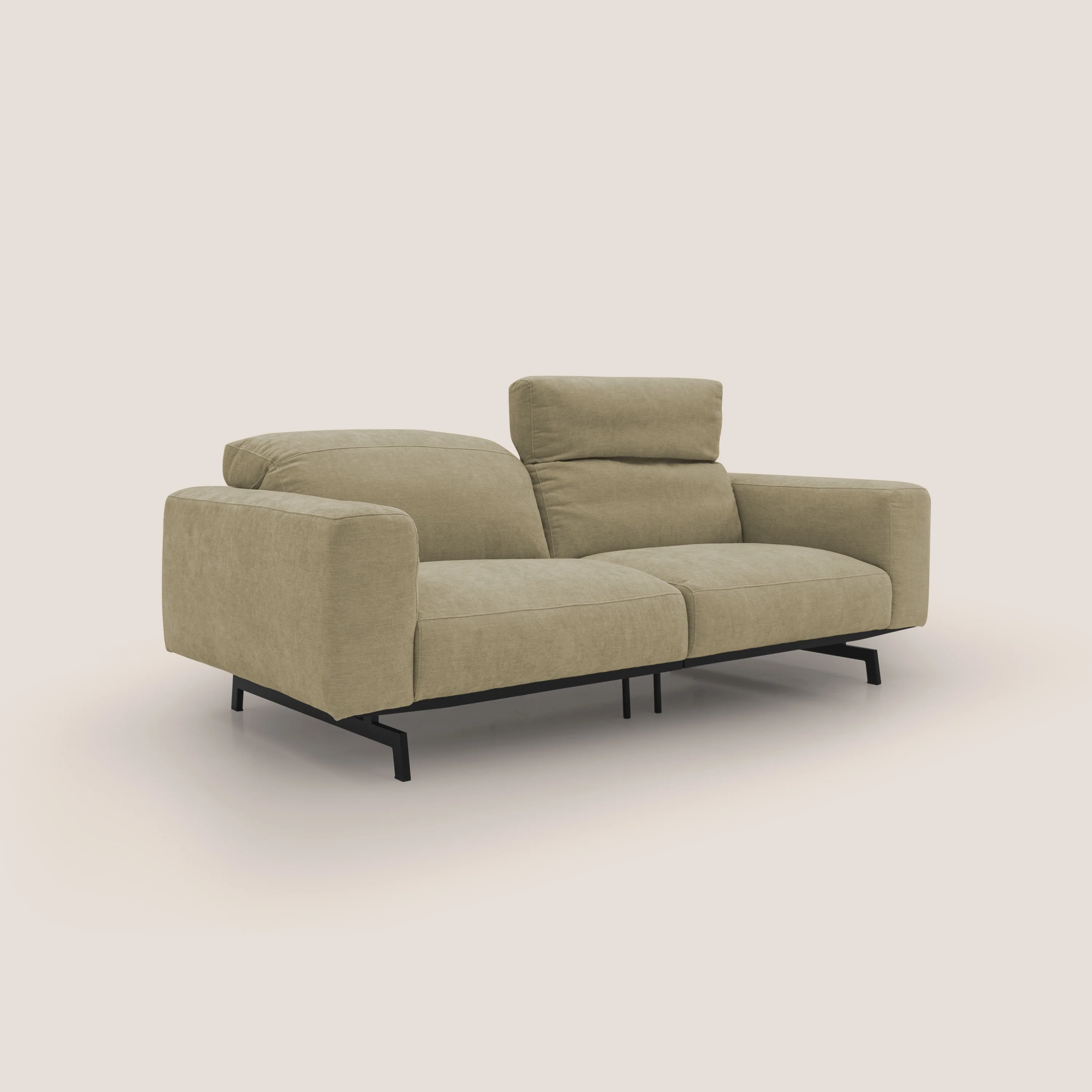 Sakura Canapé modulable en tissu flammé doux et imperméable T14 beige - Image 2
