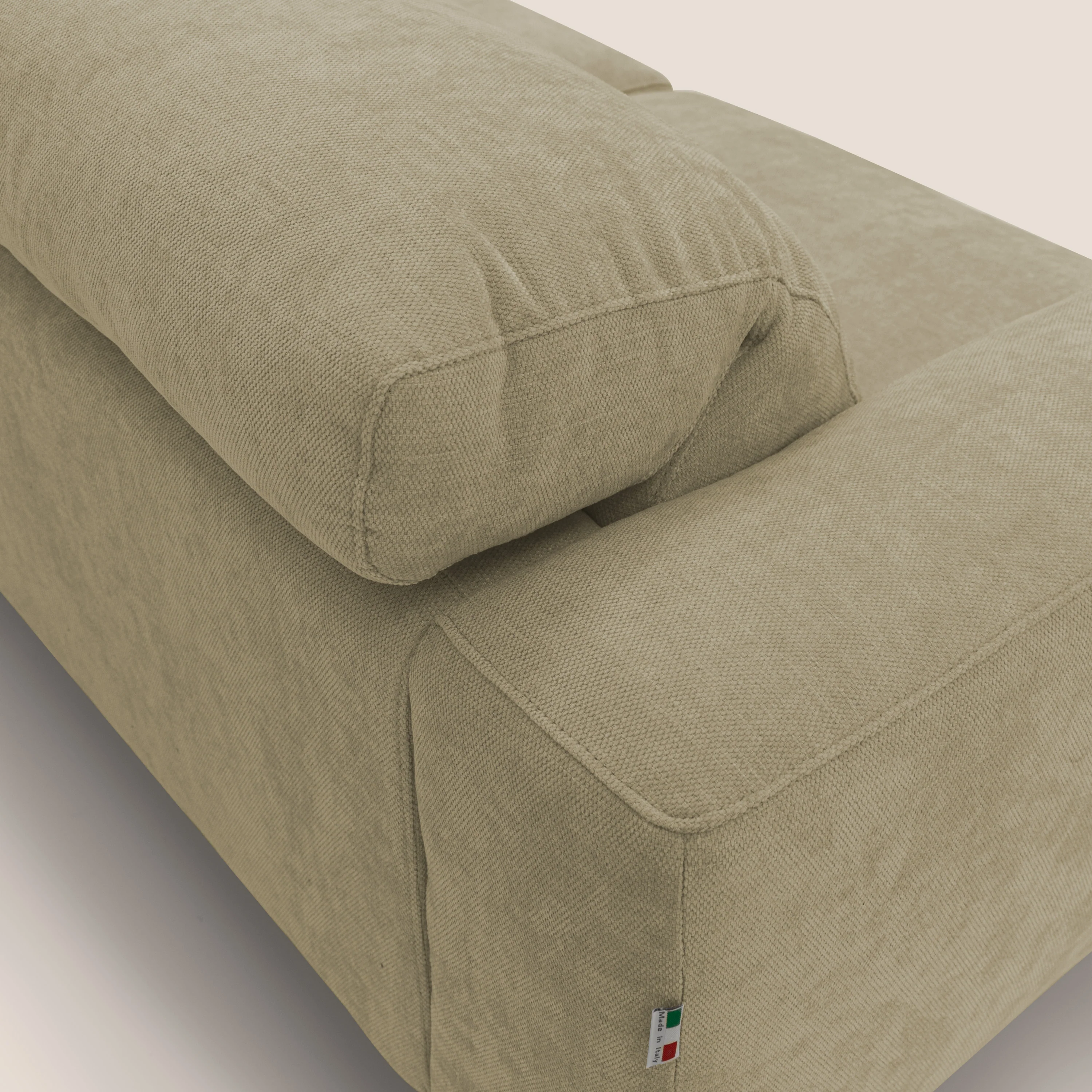 Sakura Canapé modulable en tissu flammé doux et imperméable T14 beige - Image 8