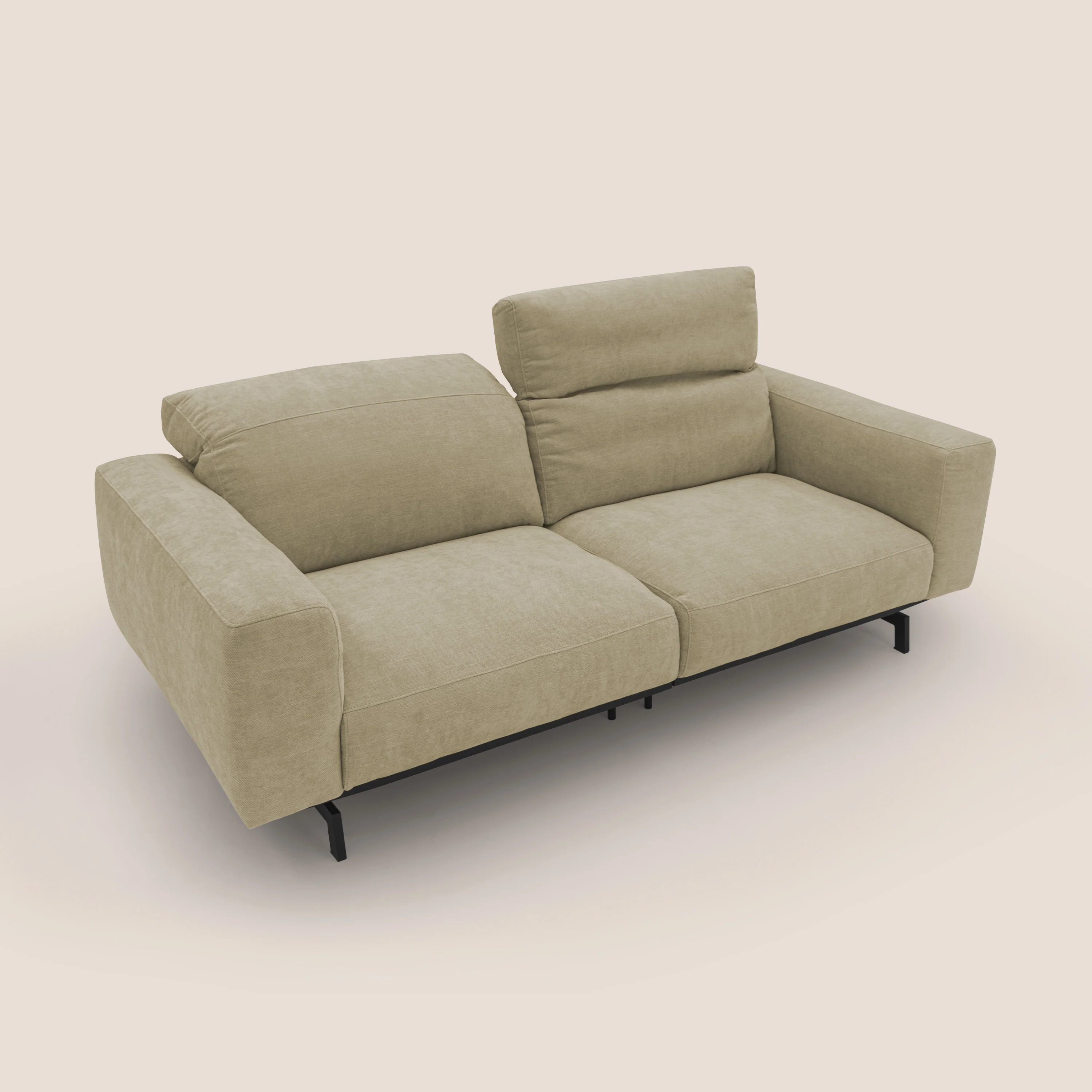Sakura Canapé modulable en tissu flammé doux et imperméable T14 beige - Image 9