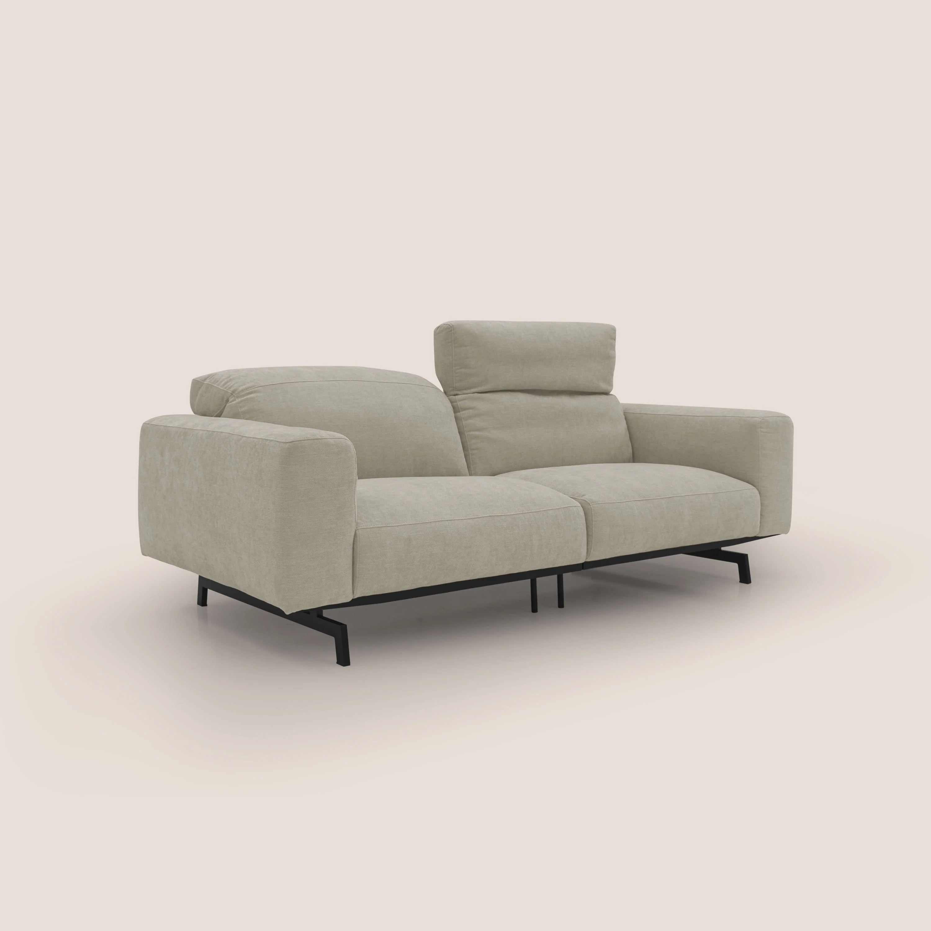 Sakura Canapé modulable en tissu flammé doux et imperméable T14 crème - Image 2