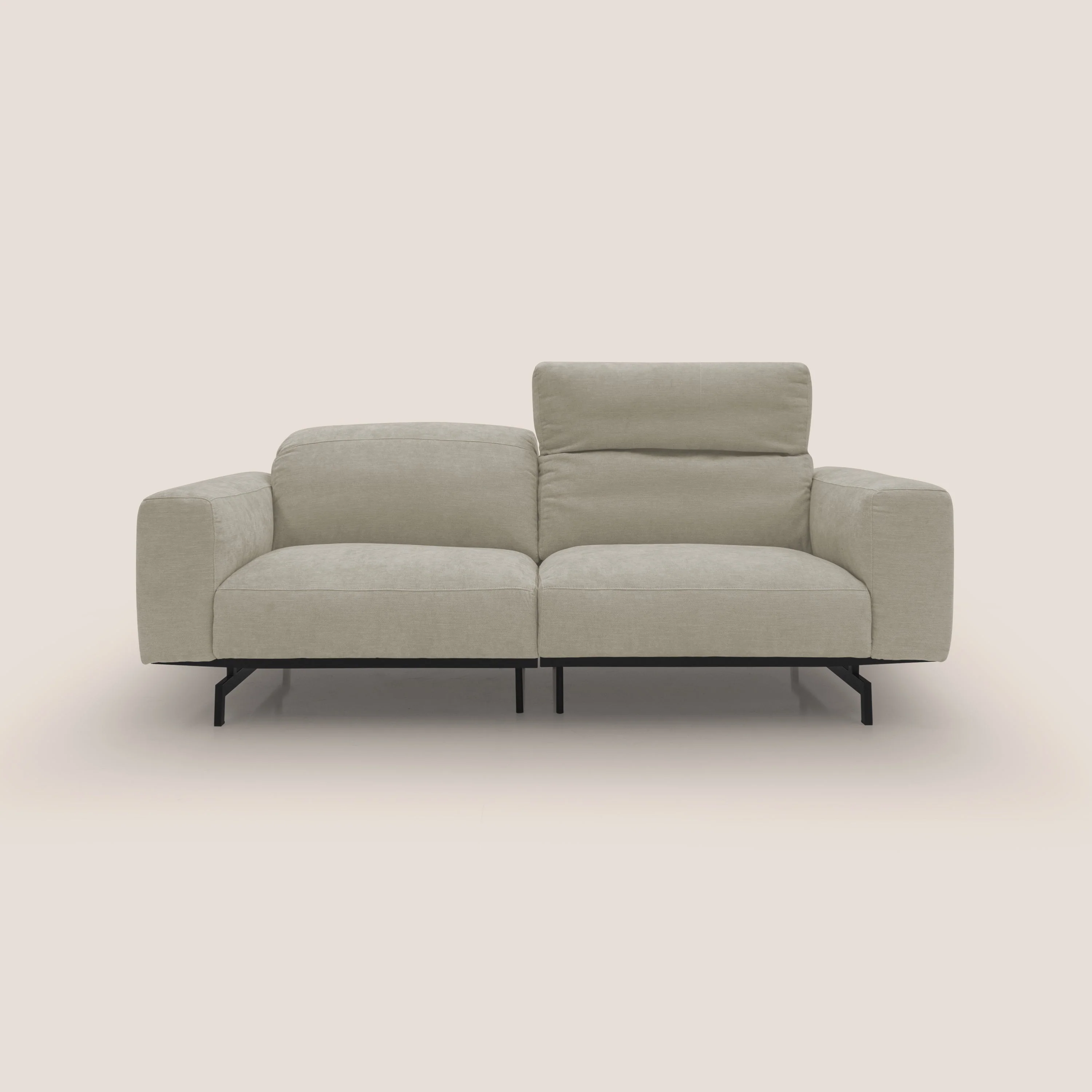 Sakura Canapé modulable en tissu flammé doux et imperméable T14 crème - Image 5