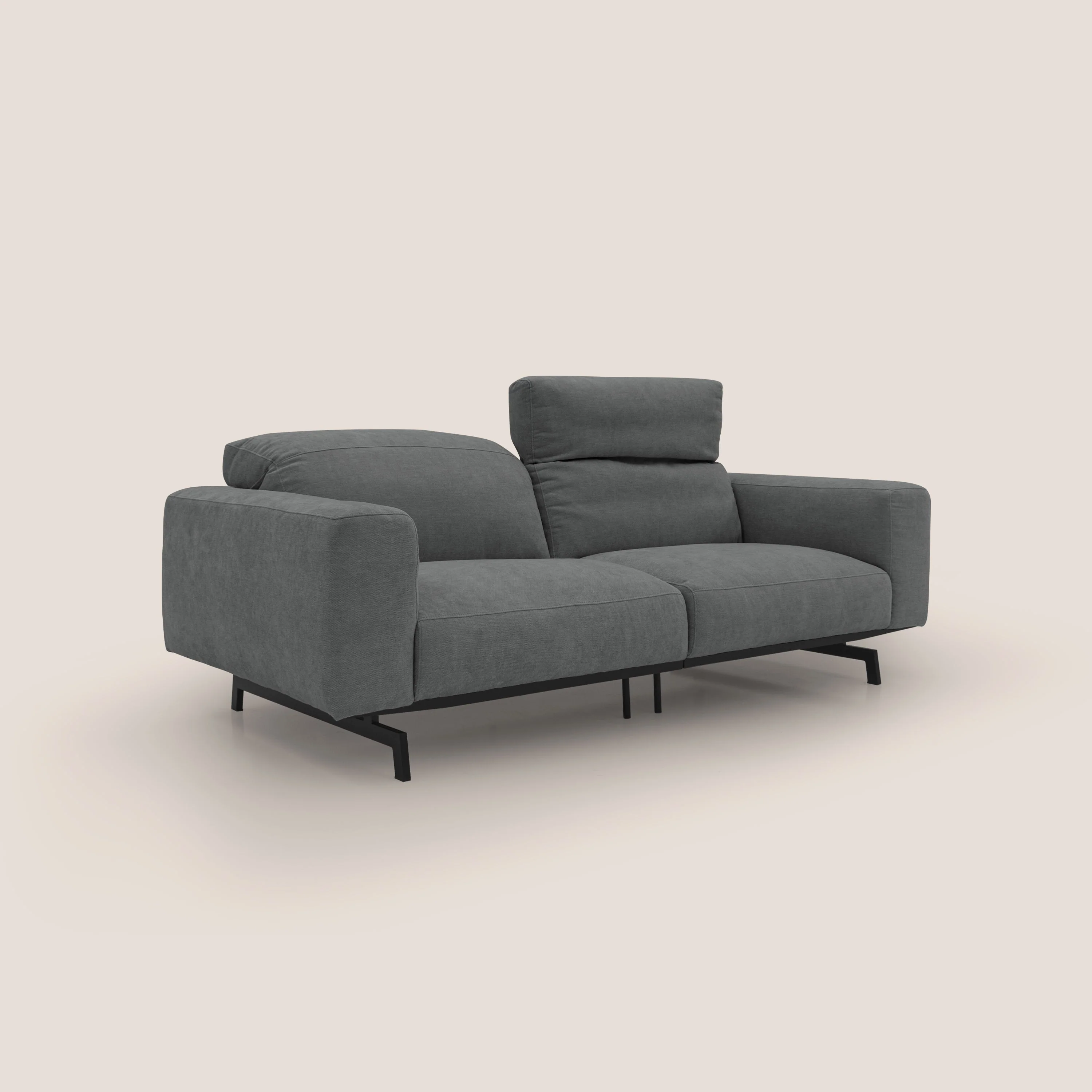 Sakura Canapé modulable en tissu flammé doux et imperméable T14 gris - Image 2
