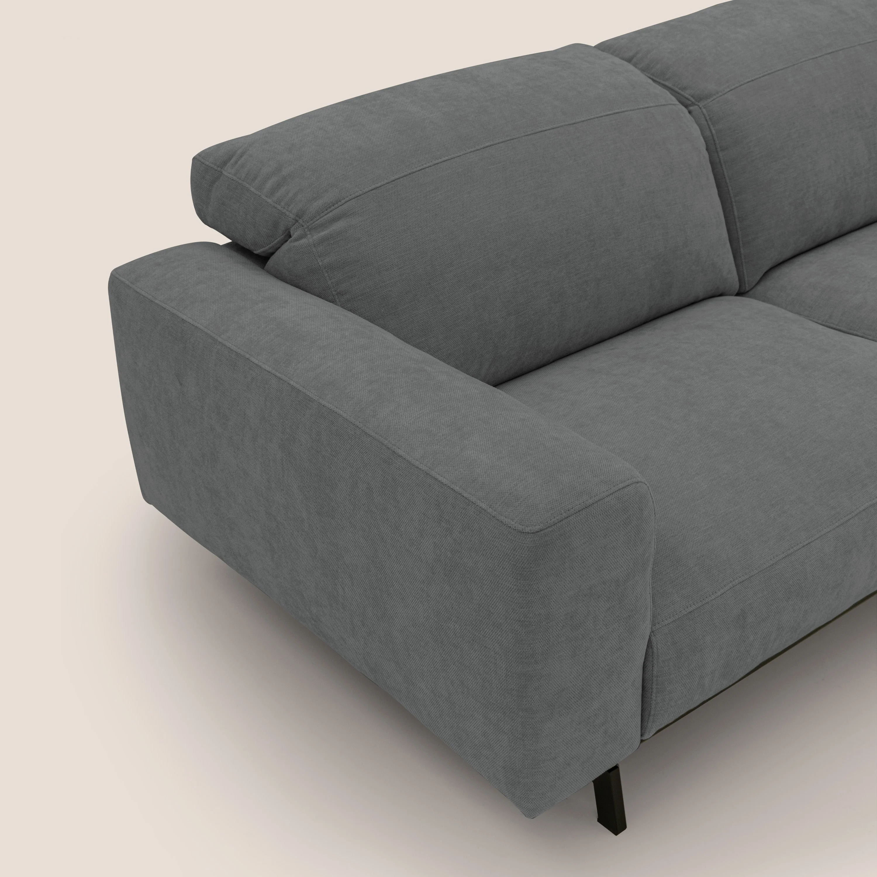 Sakura Canapé modulable en tissu flammé doux et imperméable T14 gris - Image 7