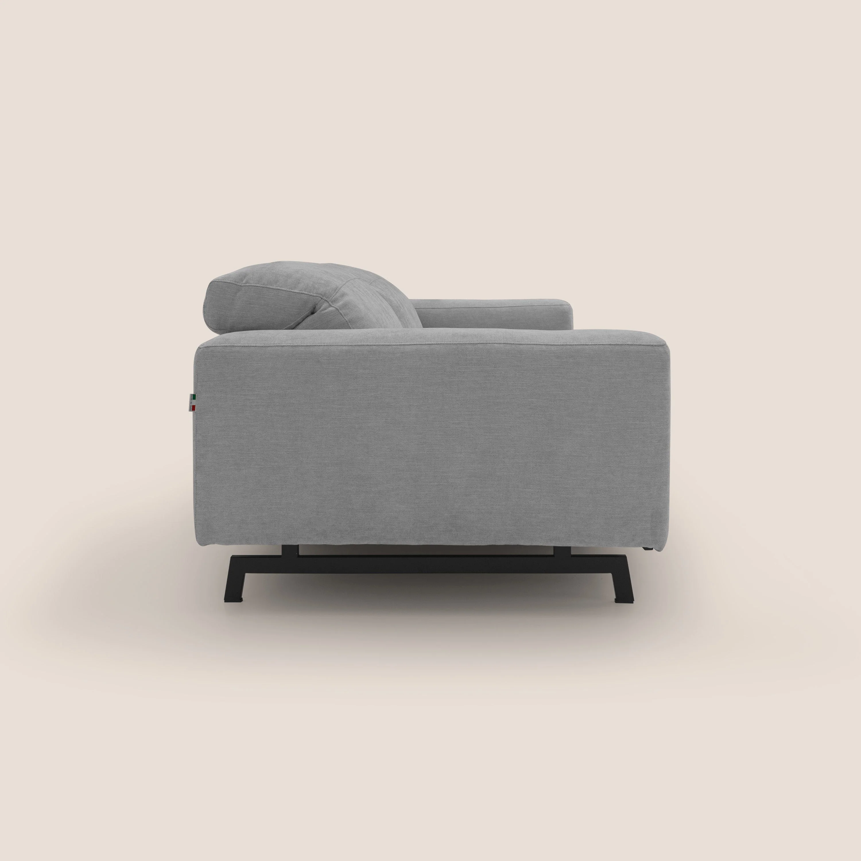Sakura Canapé modulable en tissu flammé doux et imperméable T14 gris clair - Image 10