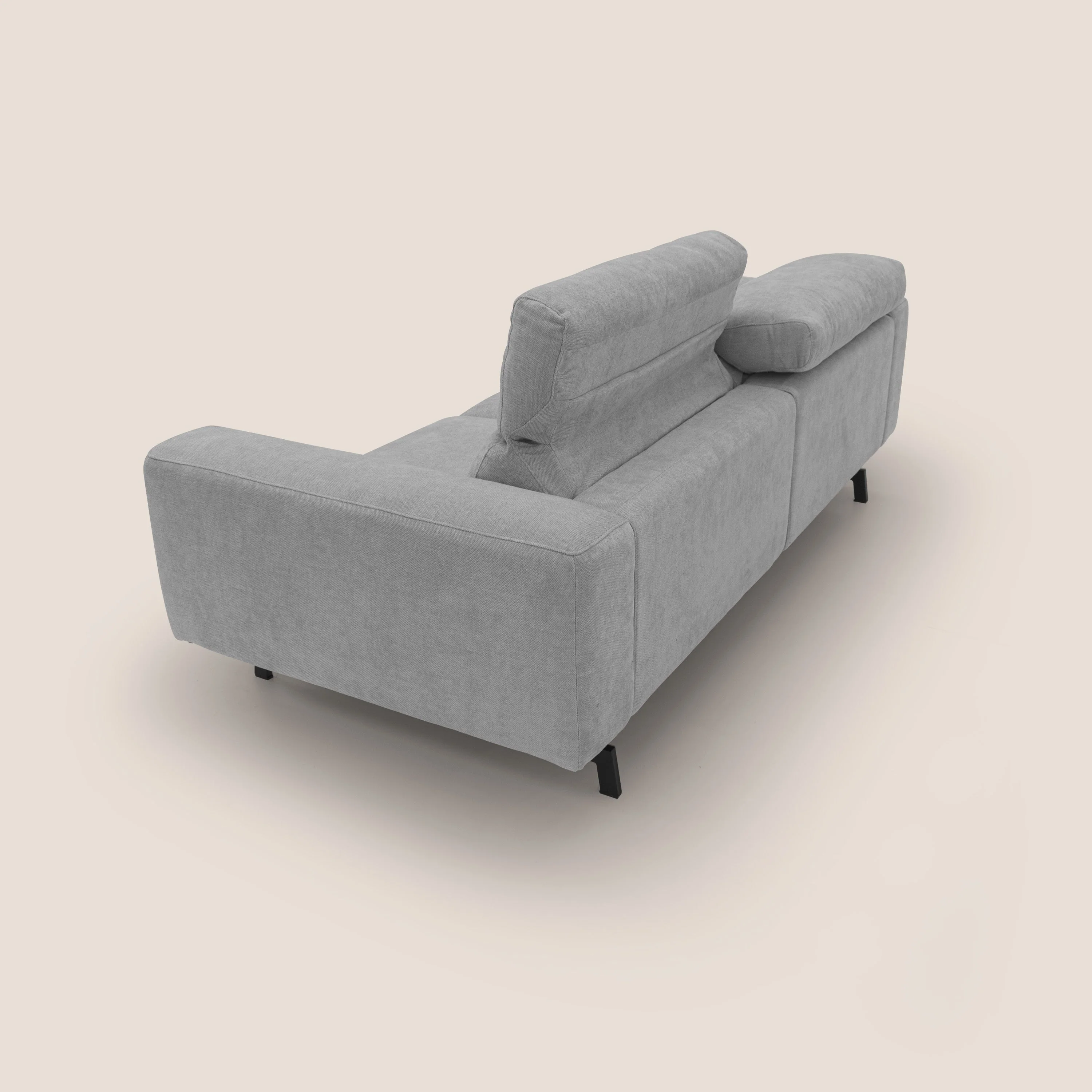 Sakura Canapé modulable en tissu flammé doux et imperméable T14 gris clair - Image 11