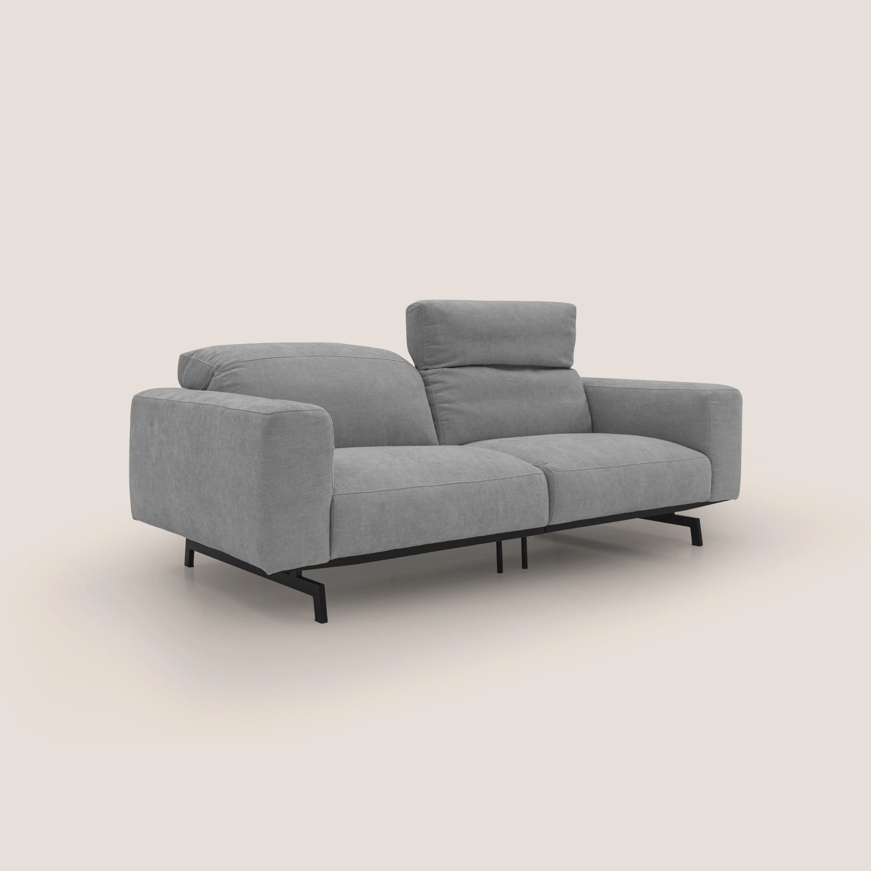 Sakura Canapé modulable en tissu flammé doux et imperméable T14 gris clair - Image 2