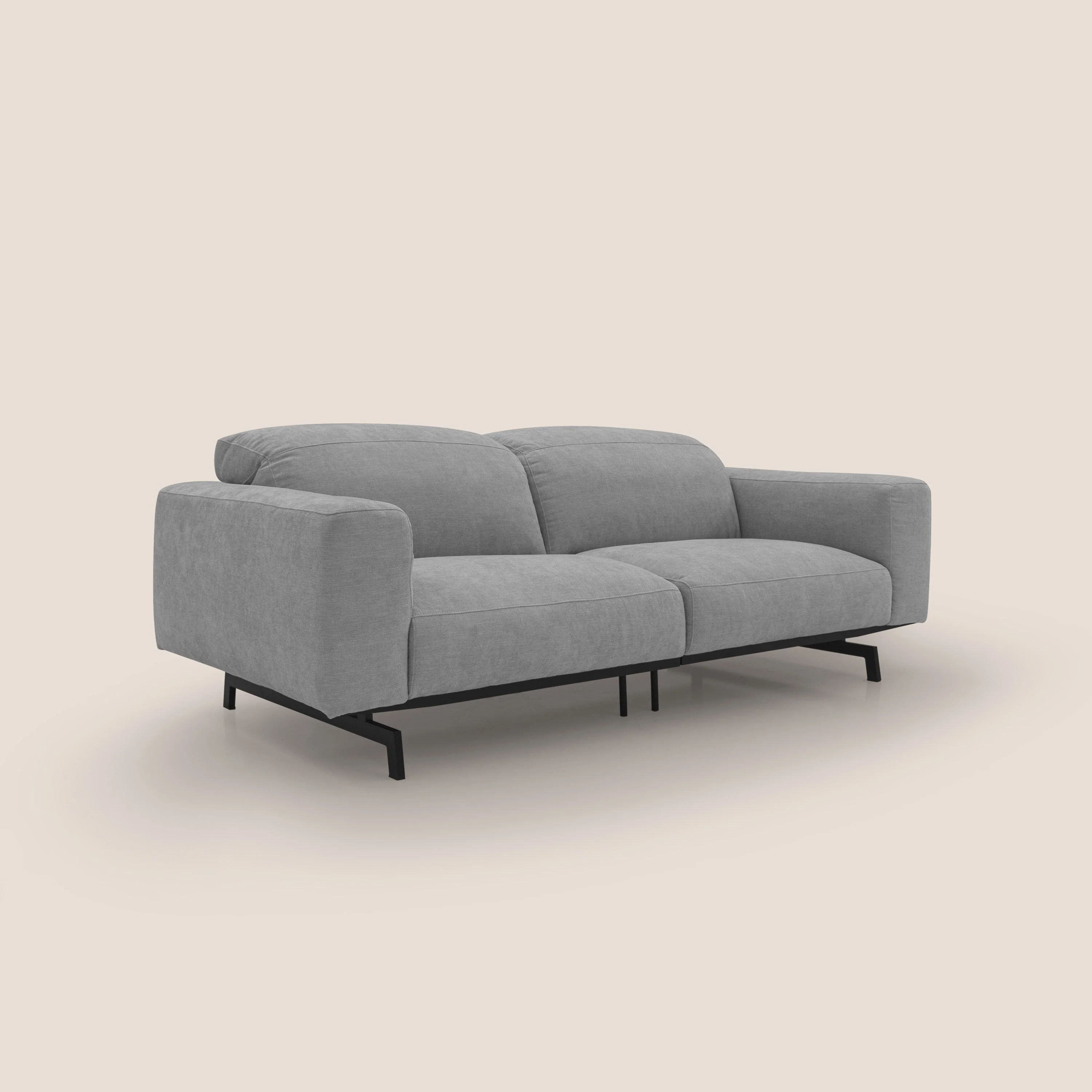 Sakura Canapé modulable en tissu flammé doux et imperméable T14 gris clair - Image 6