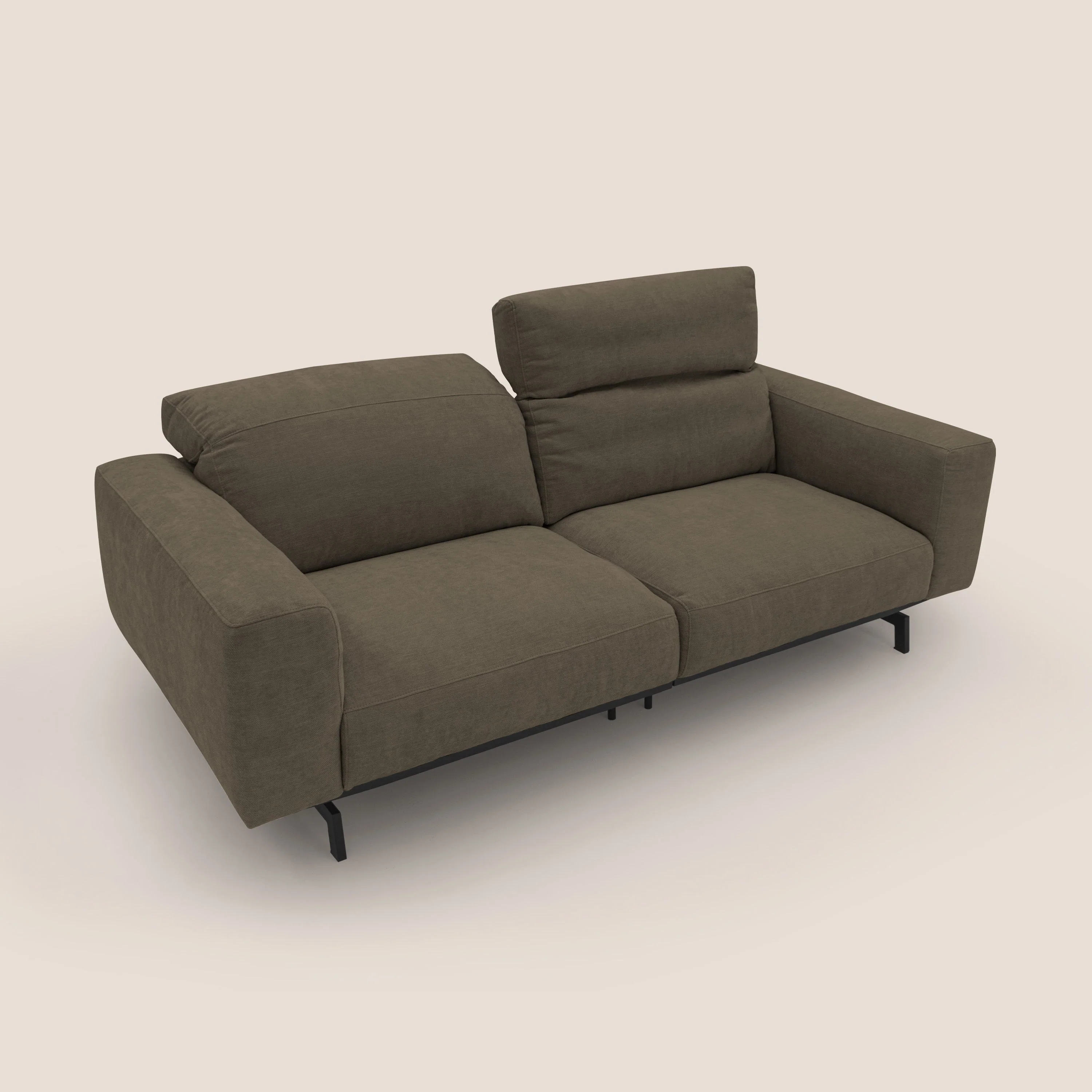 Sakura Canapé modulable en tissu flammé doux et imperméable T14 marron - Image 9