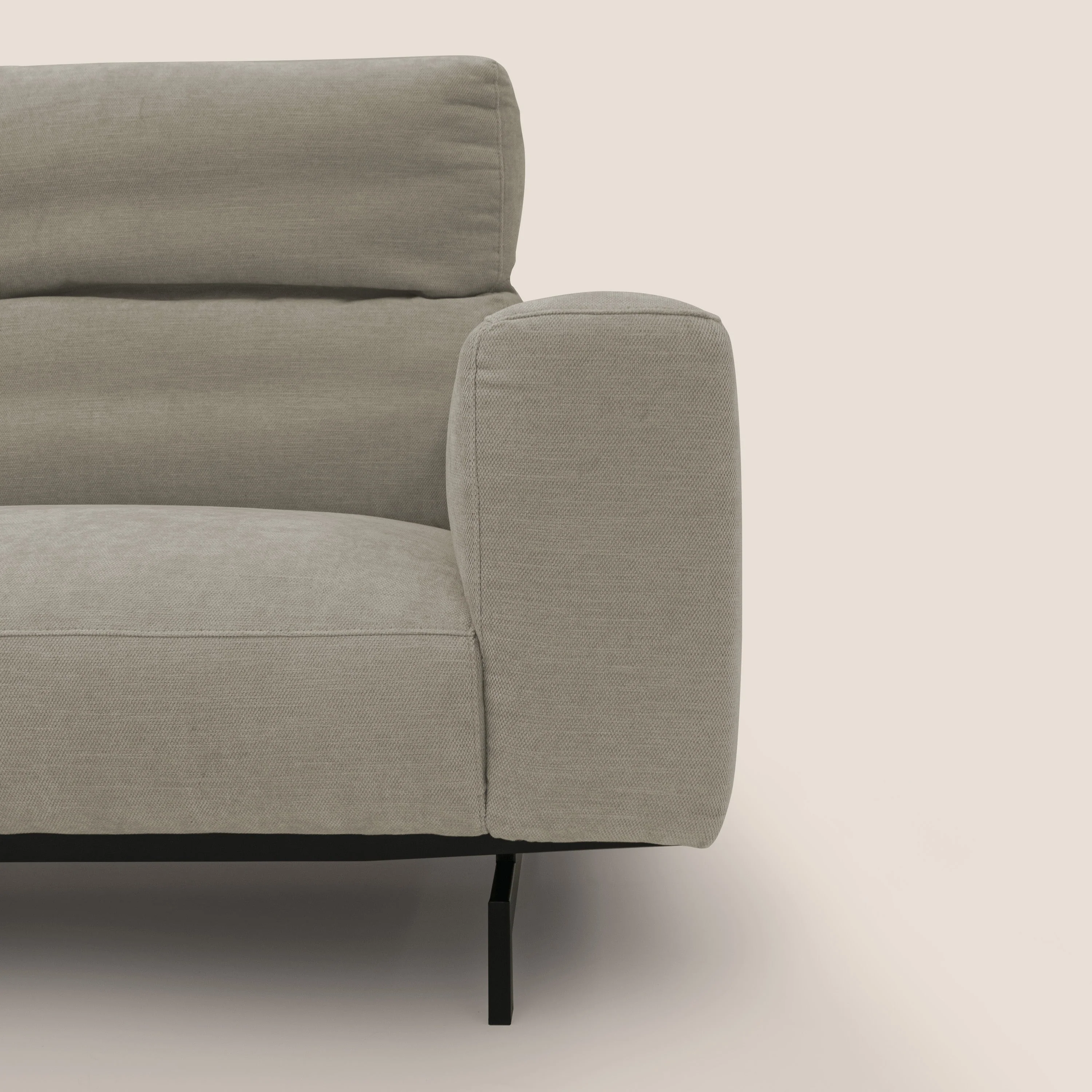 Sakura Canapé modulable en tissu flammé doux et imperméable T14 Taupe tortora - Image 4