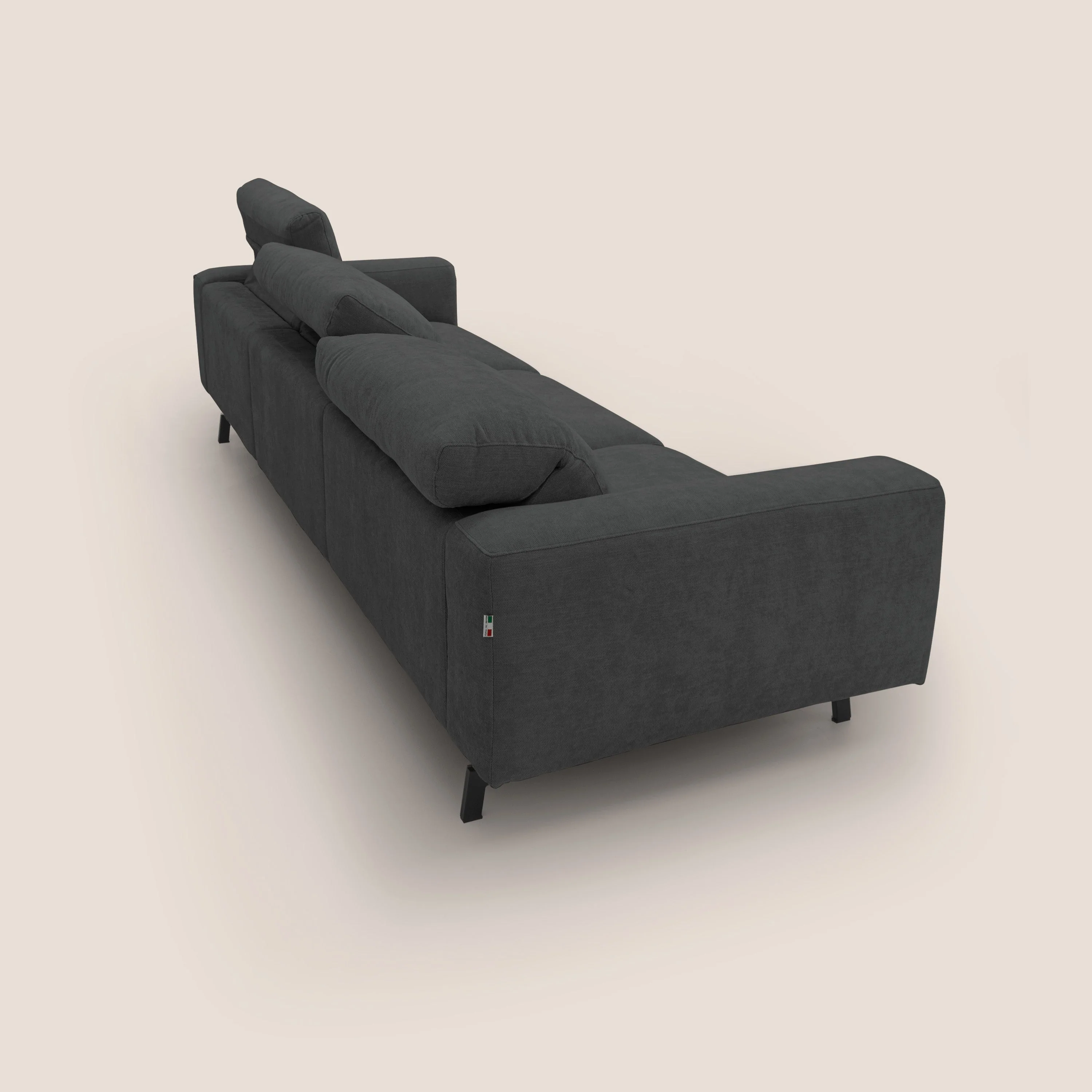 Sakura canapé modulaire 3 places en tissu flammé doux et imperméable T14 anthracite - Image 11