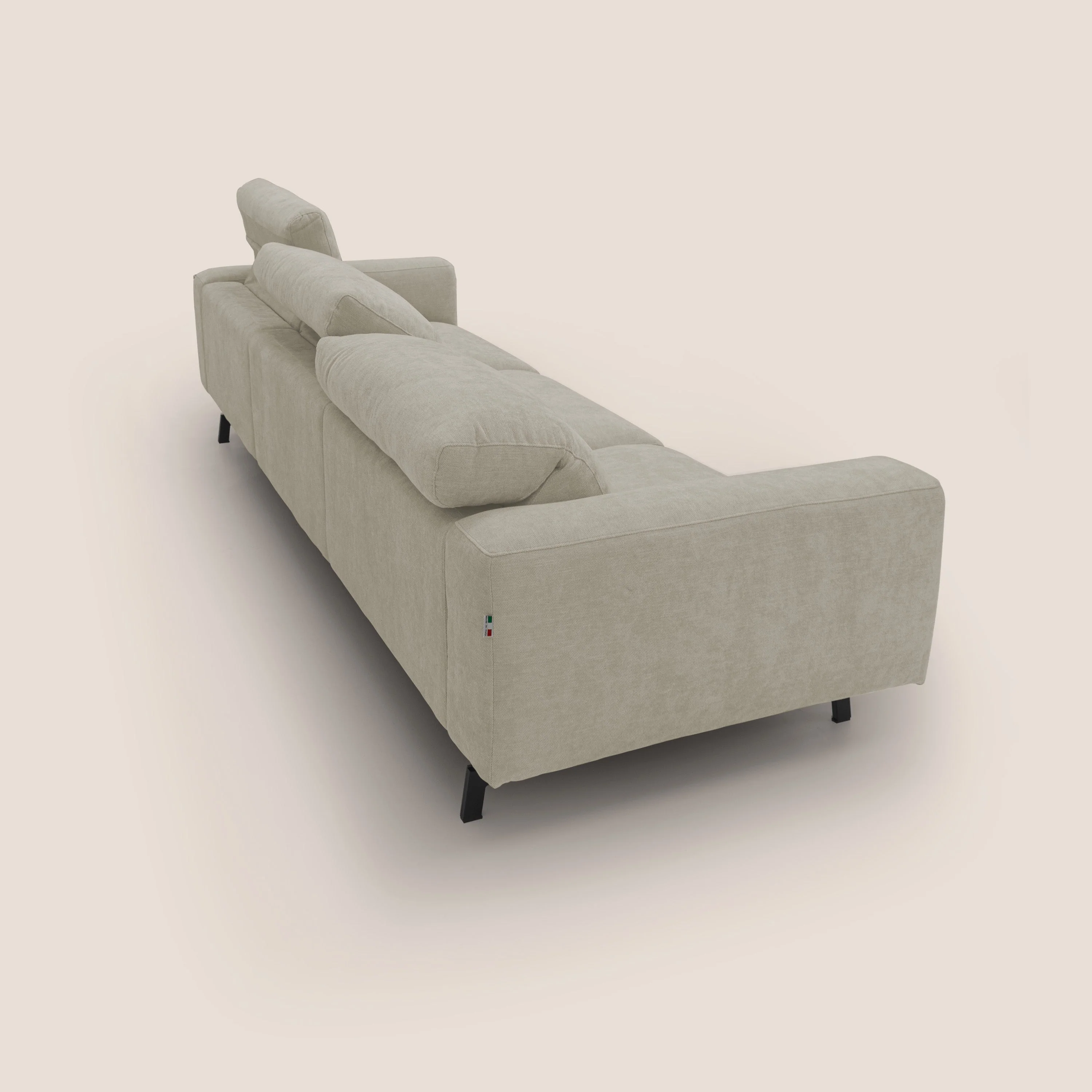 Sakura canapé modulaire 3 places en tissu flammé doux et imperméable T14 crème - Image 12