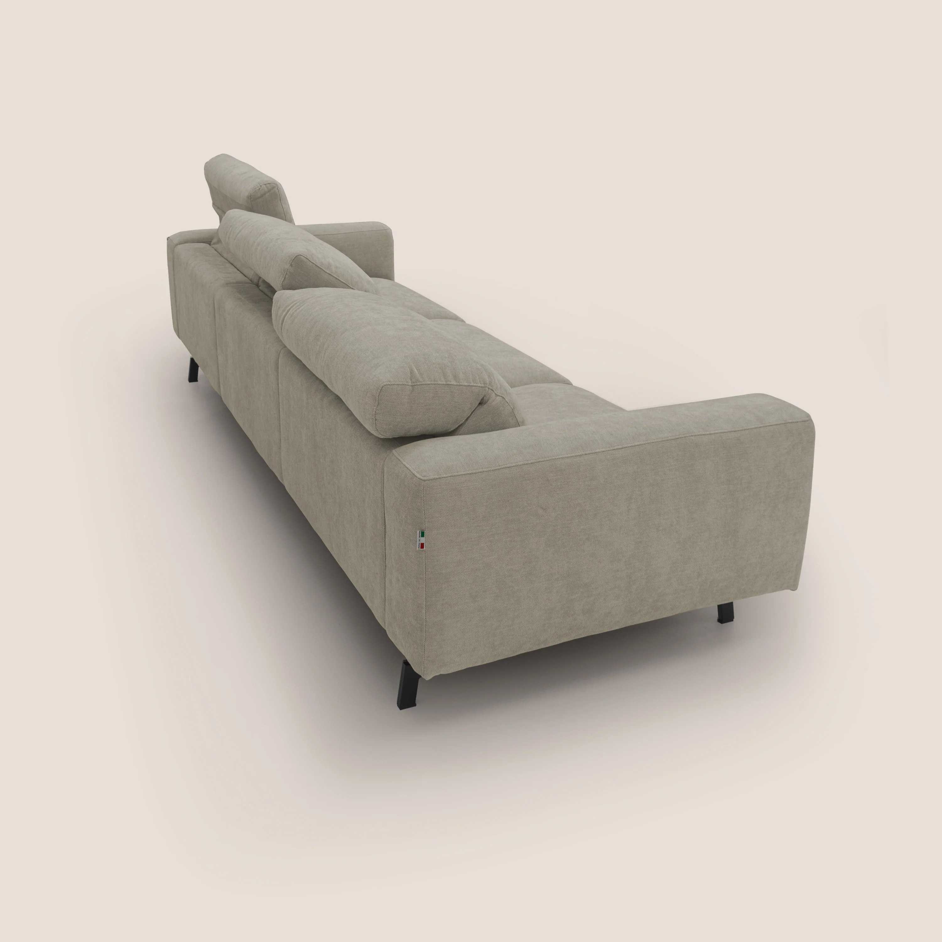 Sakura canapé modulaire 3 places en tissu flammé doux et imperméable T14 Taupe tortora - Image 11