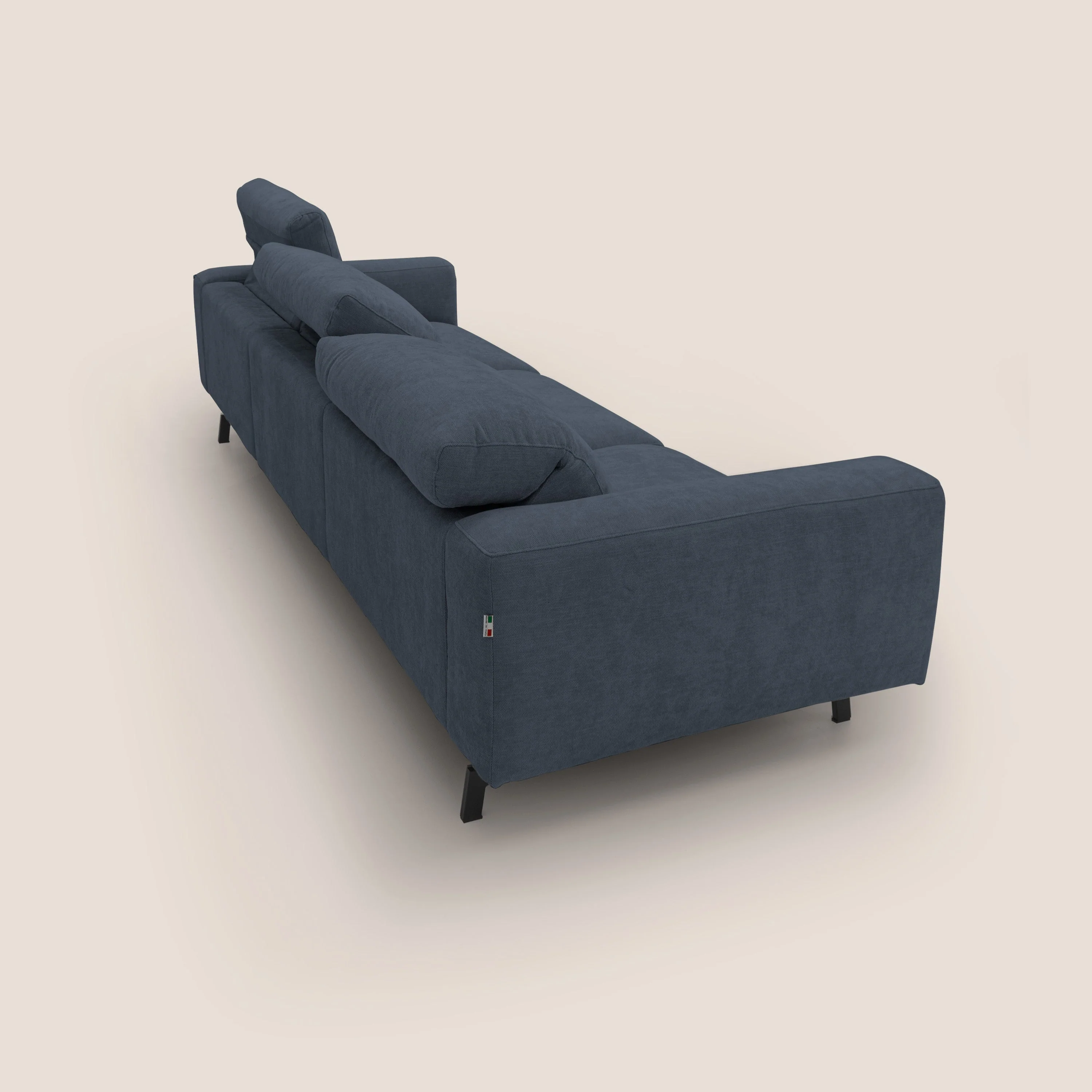 Sakura canapé modulaire 3 places en tissu flammé doux et imperméable T14 bleu - Image 11