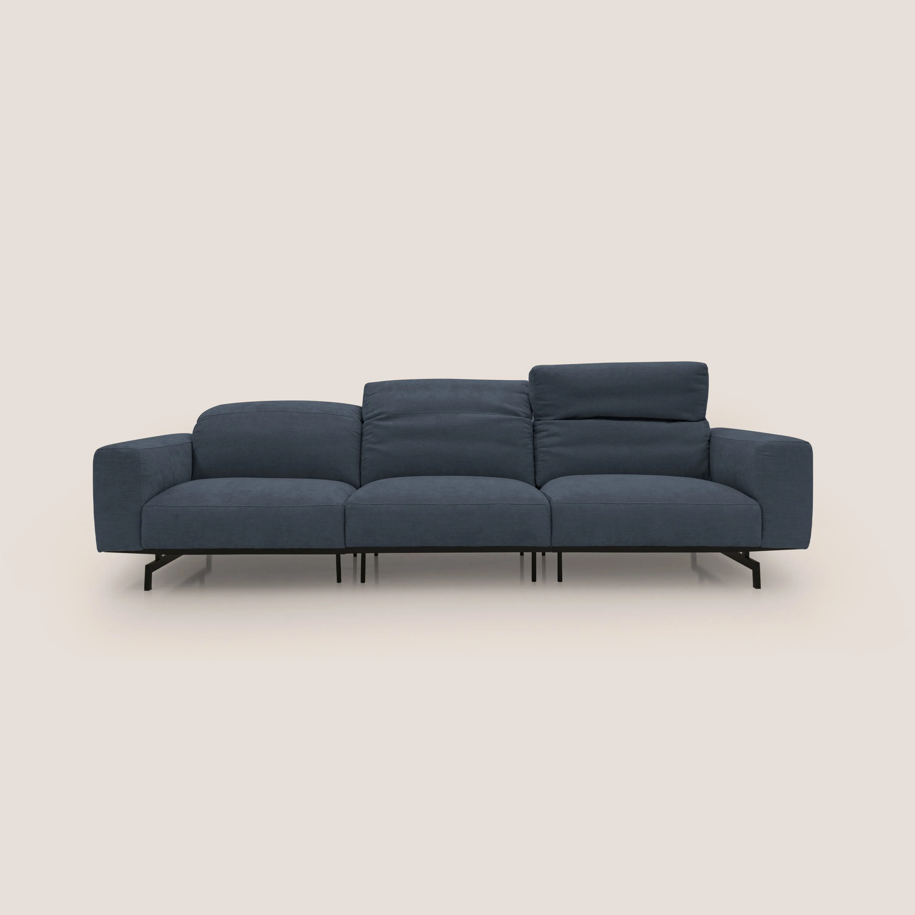 Sakura canapé modulaire 3 places en tissu flammé doux et imperméable T14 bleu - Image 5
