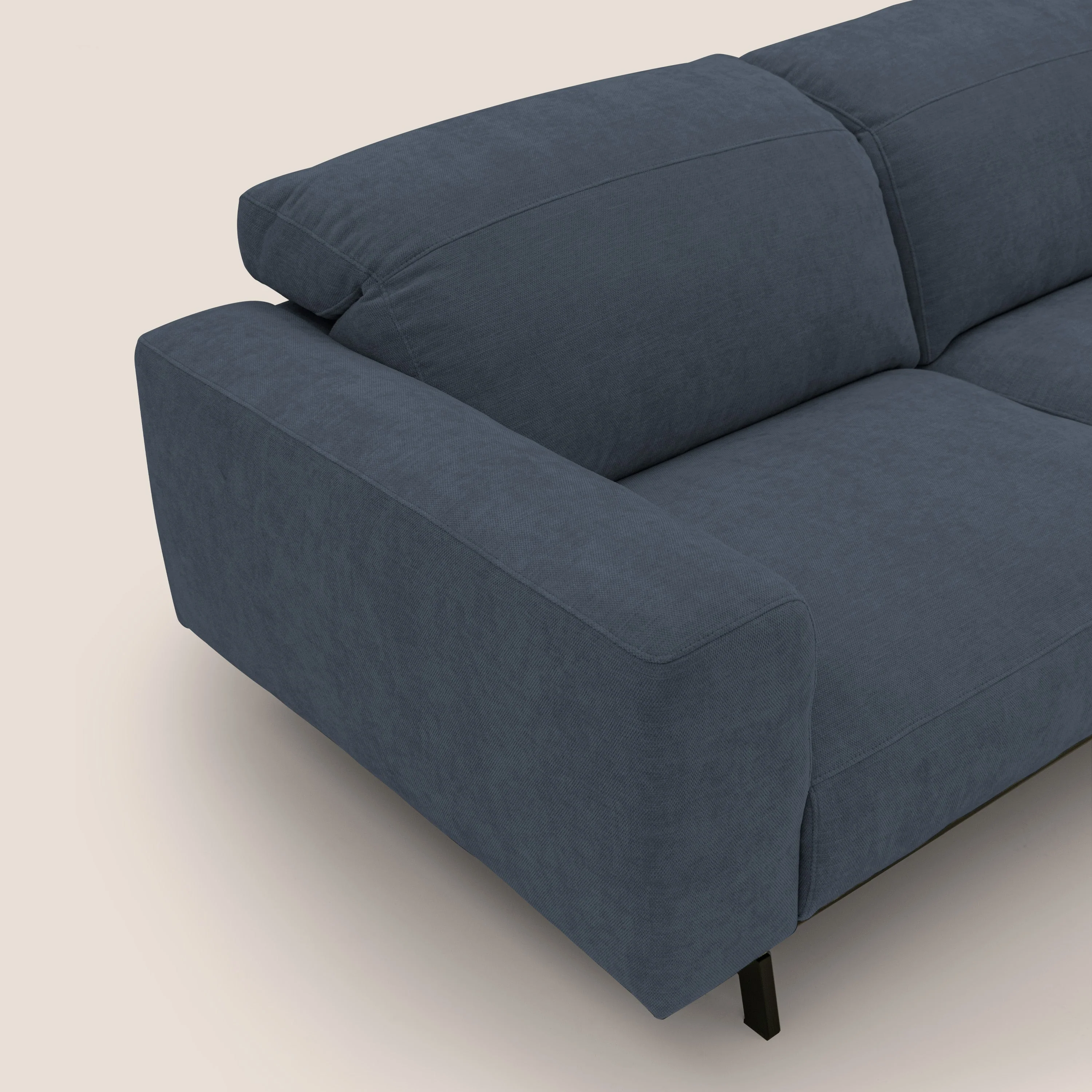 Sakura canapé modulaire 3 places en tissu flammé doux et imperméable T14 bleu - Image 7