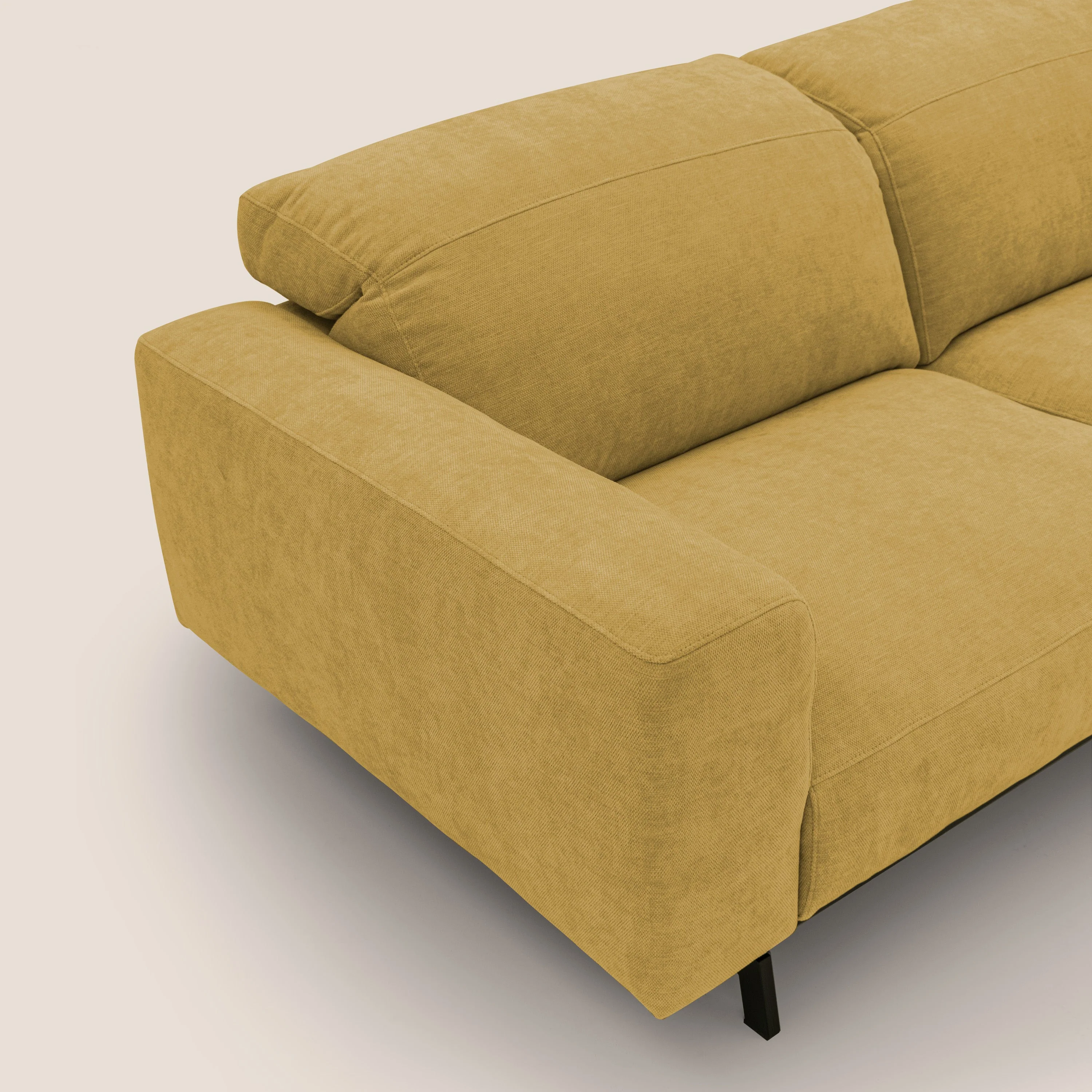 Sakura canapé modulaire 3 places en tissu flammé doux et imperméable T14 jaune - Image 7