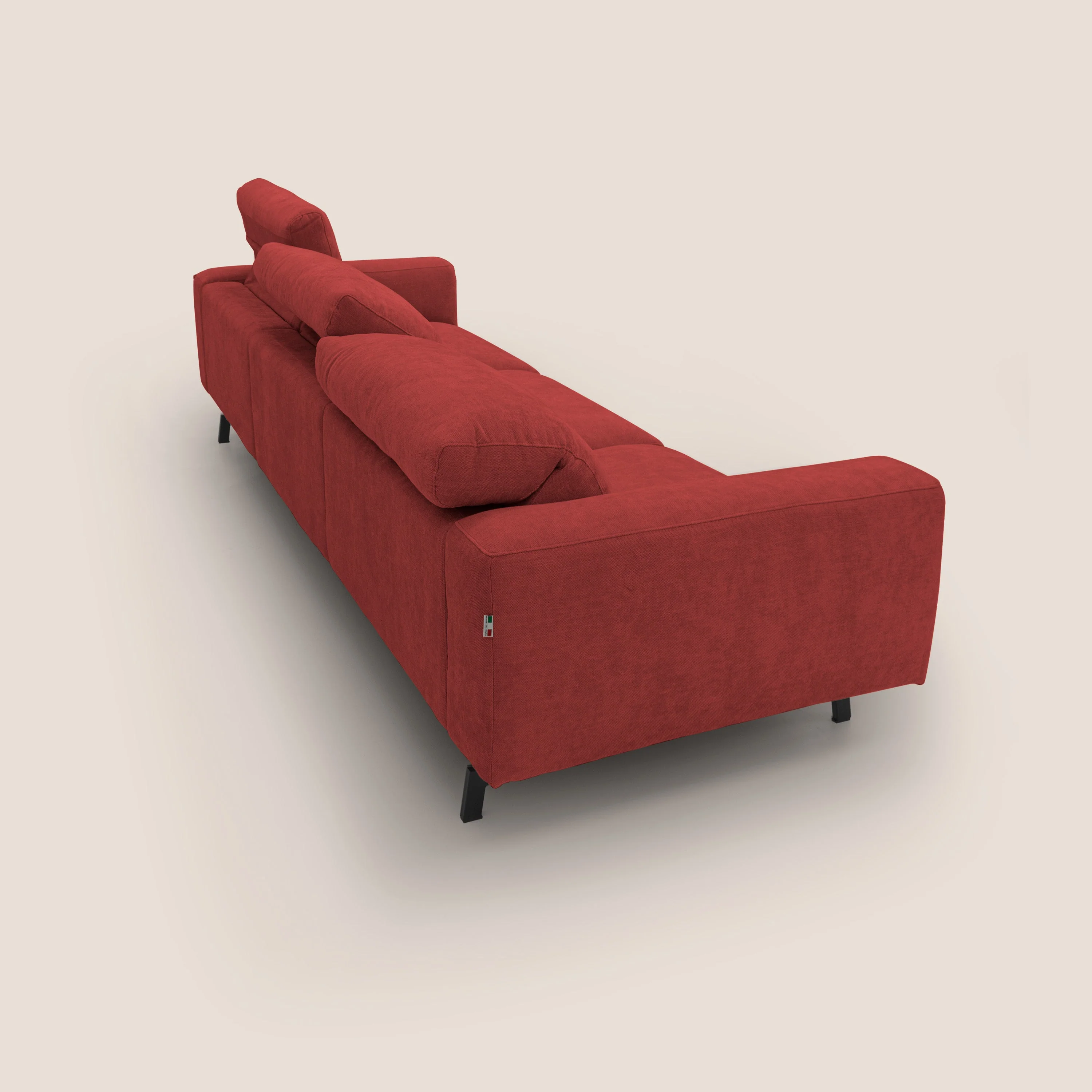 Sakura canapé modulaire 3 places en tissu flammé doux et imperméable T14 rouge - Image 11