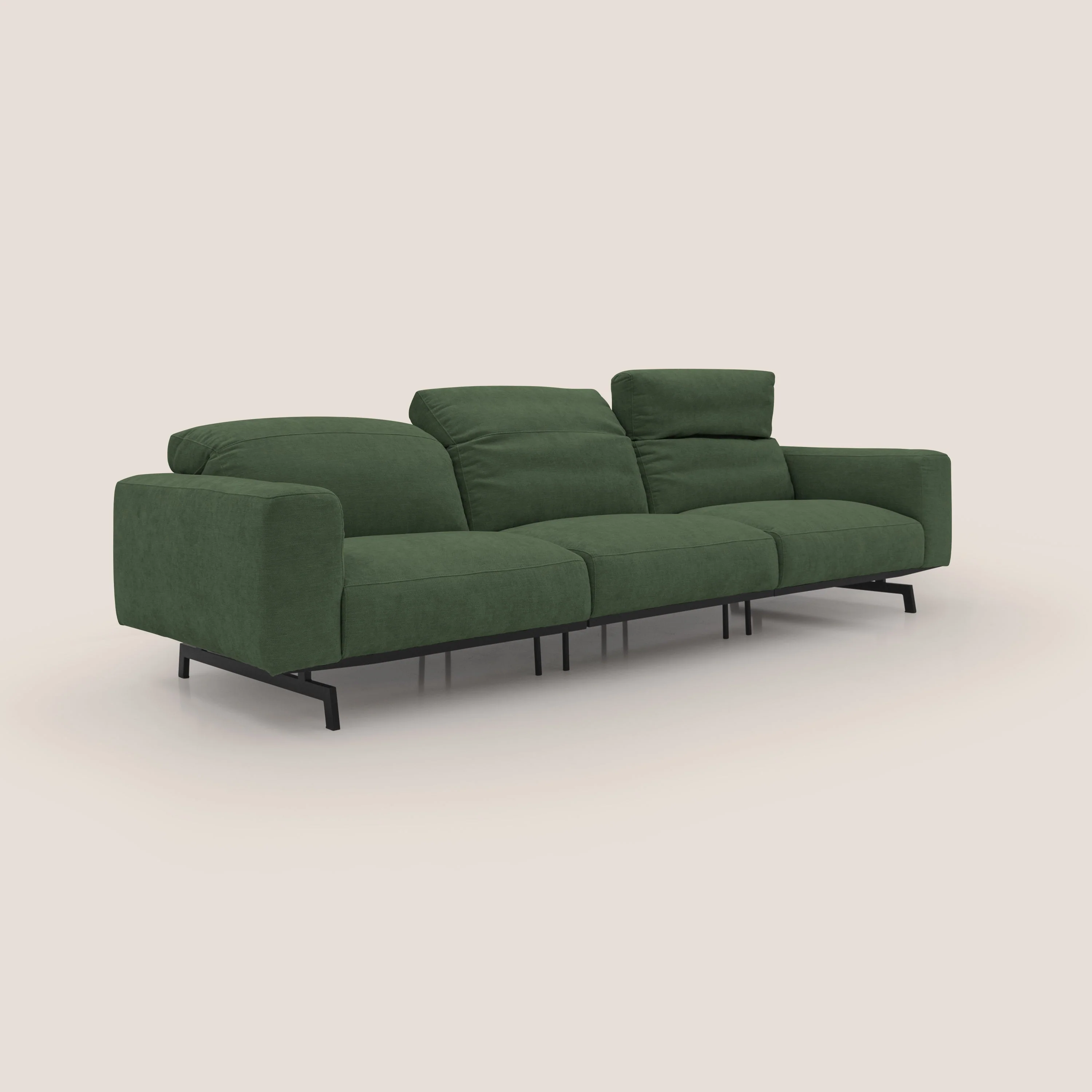 Sakura canapé modulaire 3 places en tissu flammé doux et imperméable T14 vert - Image 2