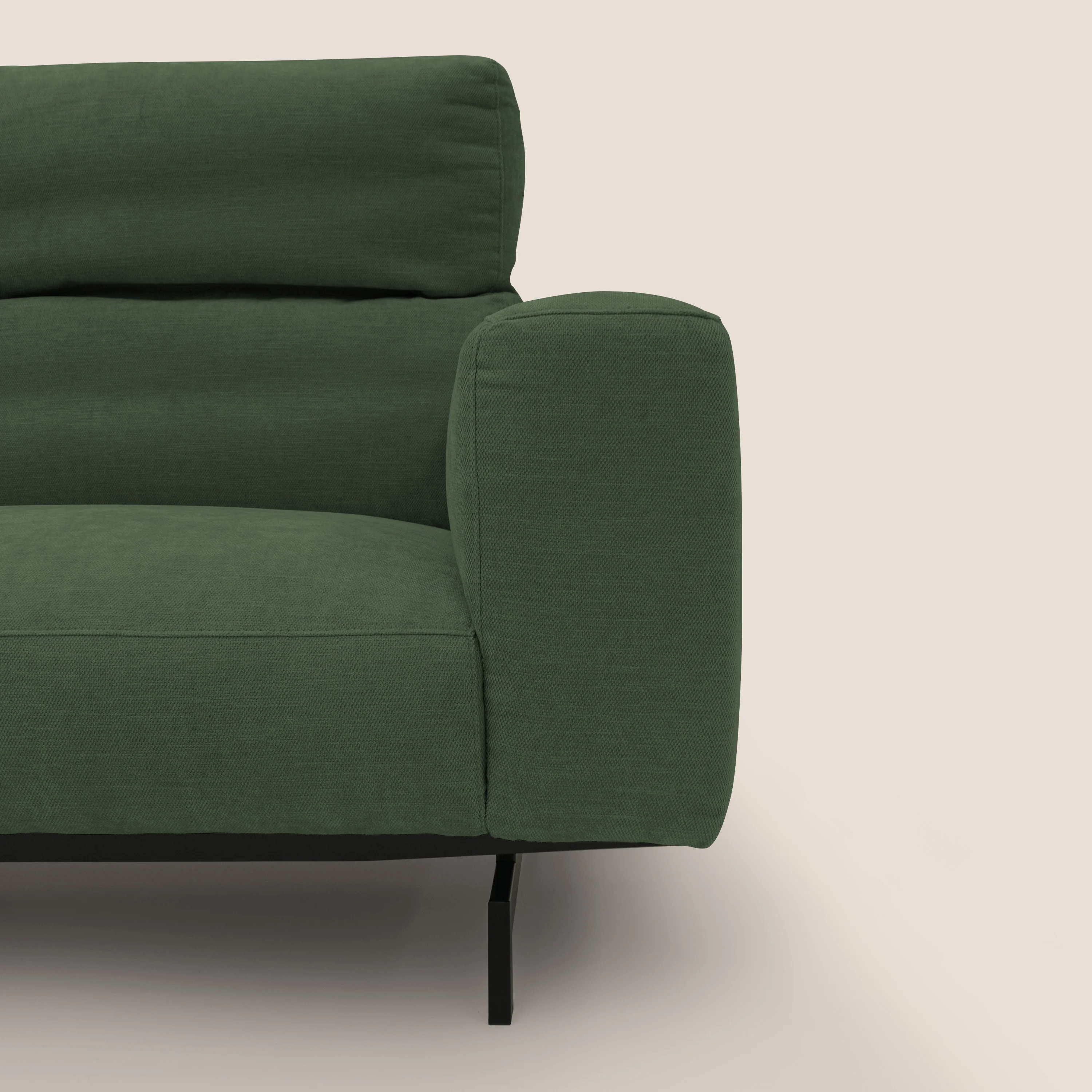 Sakura canapé modulaire 3 places en tissu flammé doux et imperméable T14 vert - Image 4