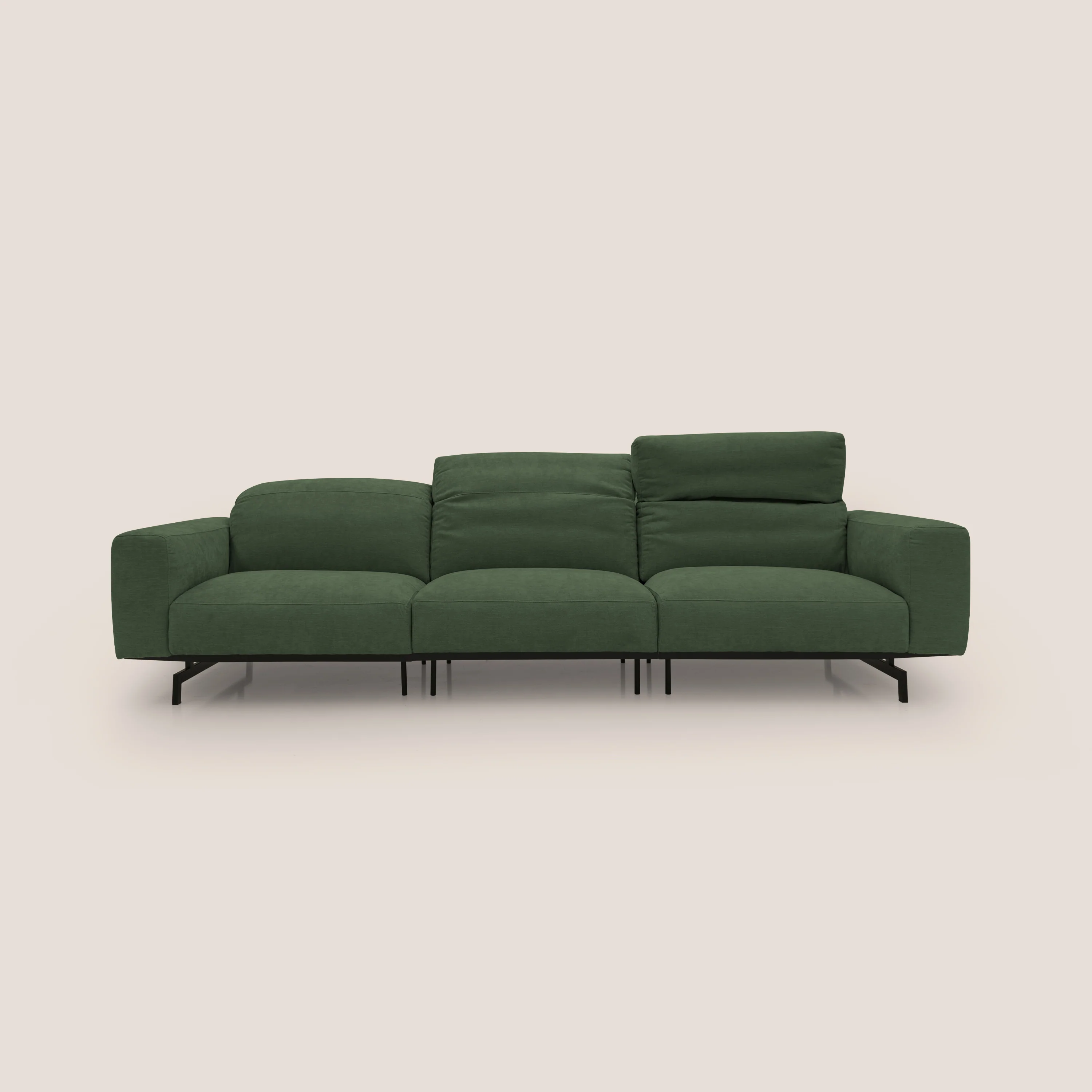 Sakura canapé modulaire 3 places en tissu flammé doux et imperméable T14 vert - Image 5