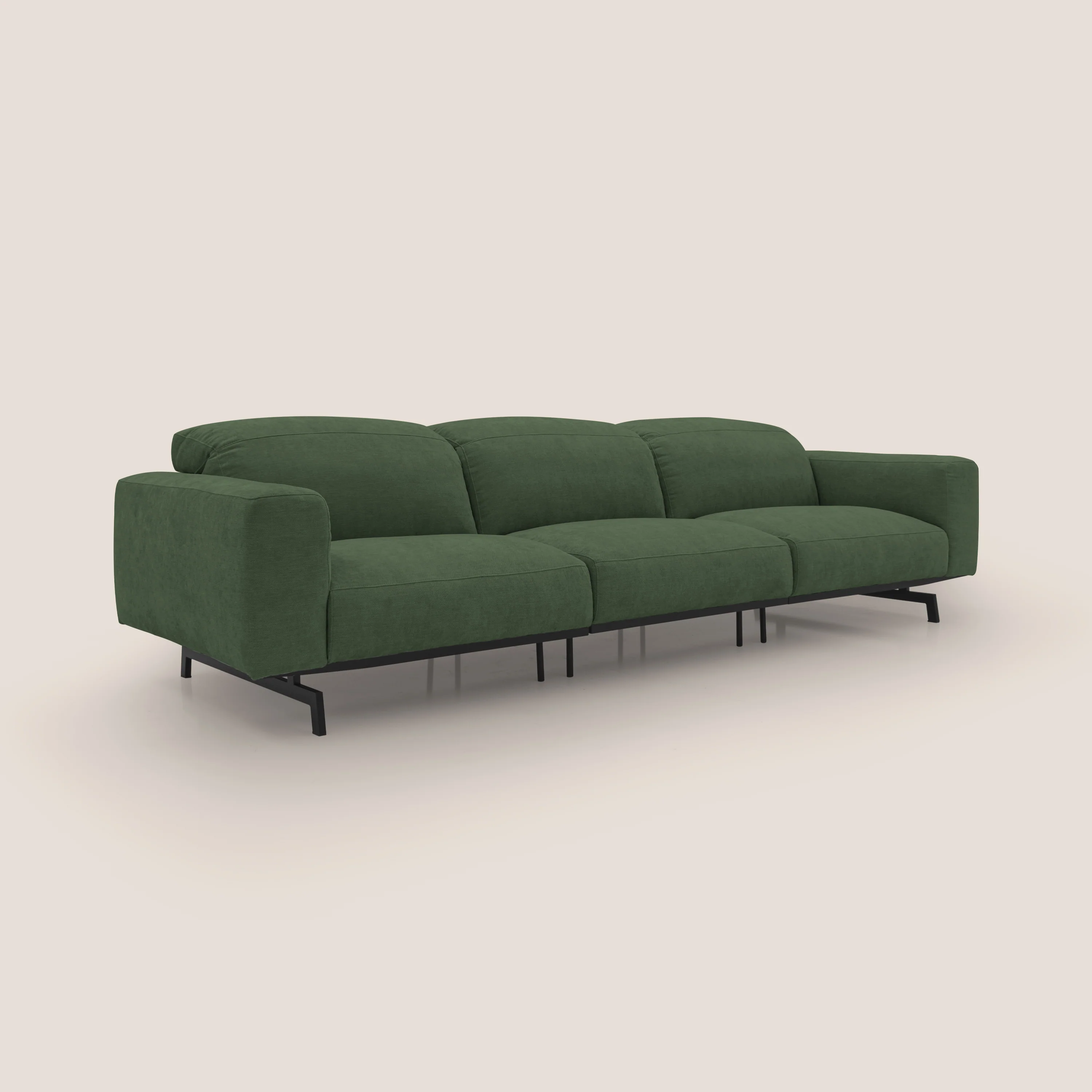 Sakura canapé modulaire 3 places en tissu flammé doux et imperméable T14 vert - Image 6
