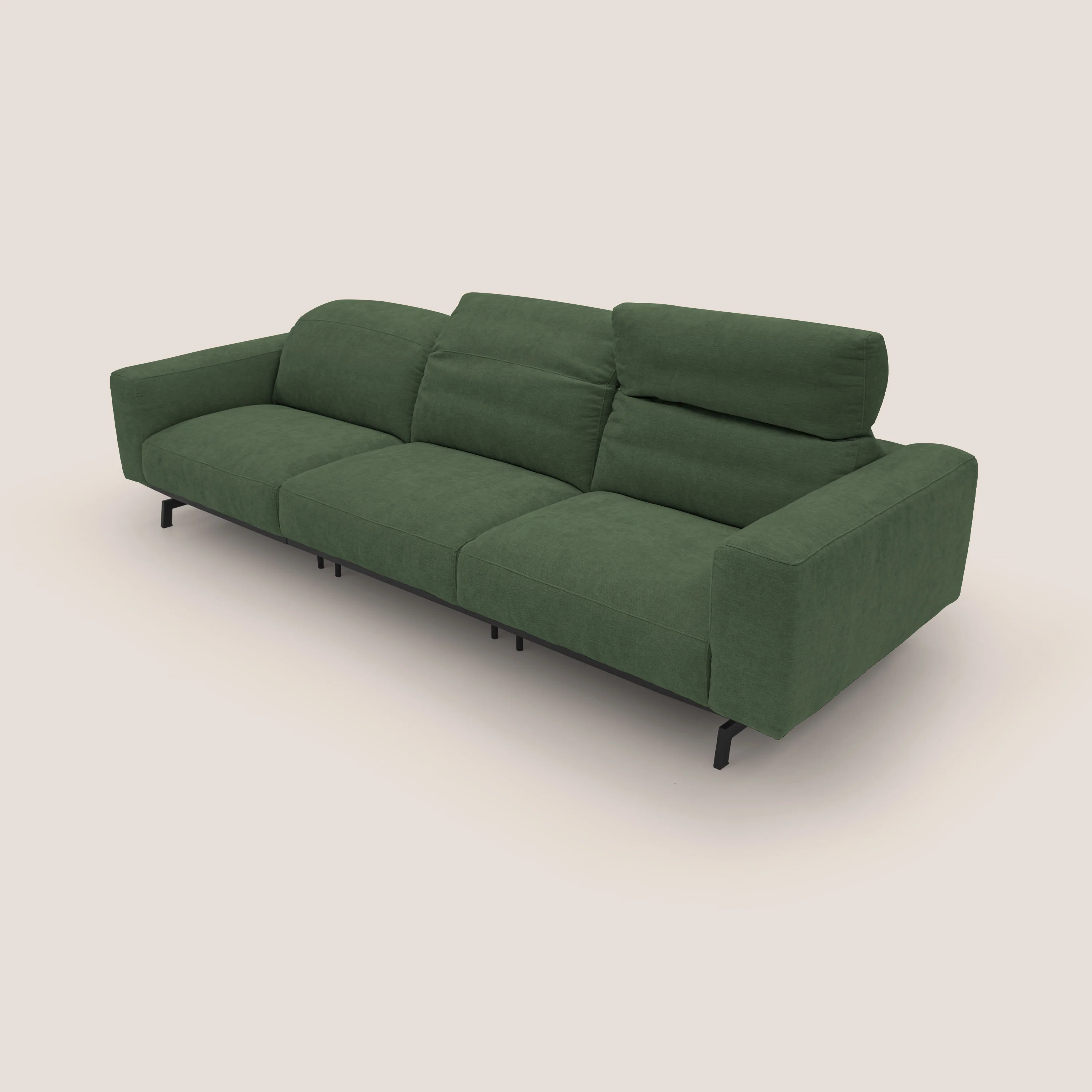 Sakura canapé modulaire 3 places en tissu flammé doux et imperméable T14 vert - Image 9