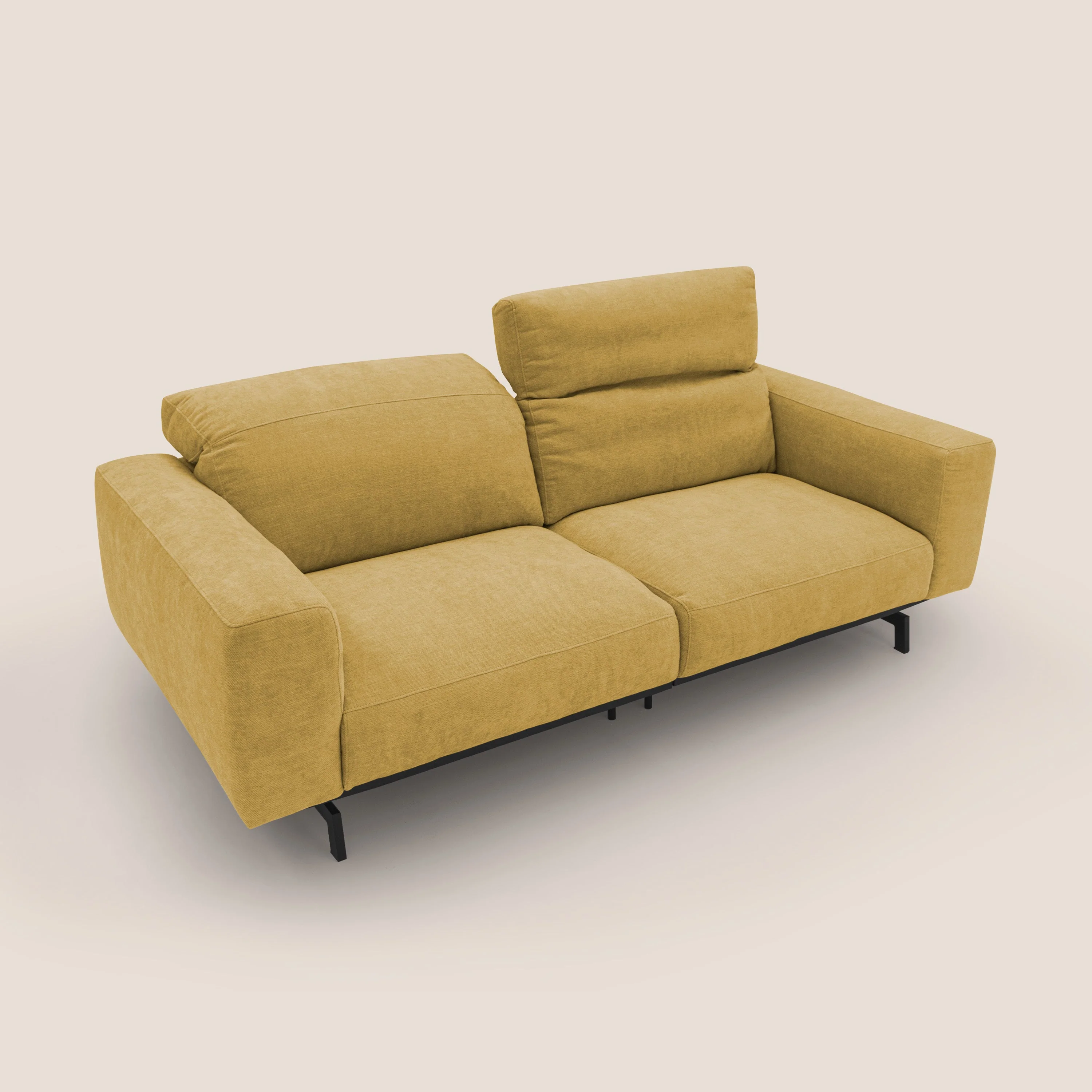 Sakura Canapé modulable en tissu flammé doux et imperméable T14 jaune - Image 9