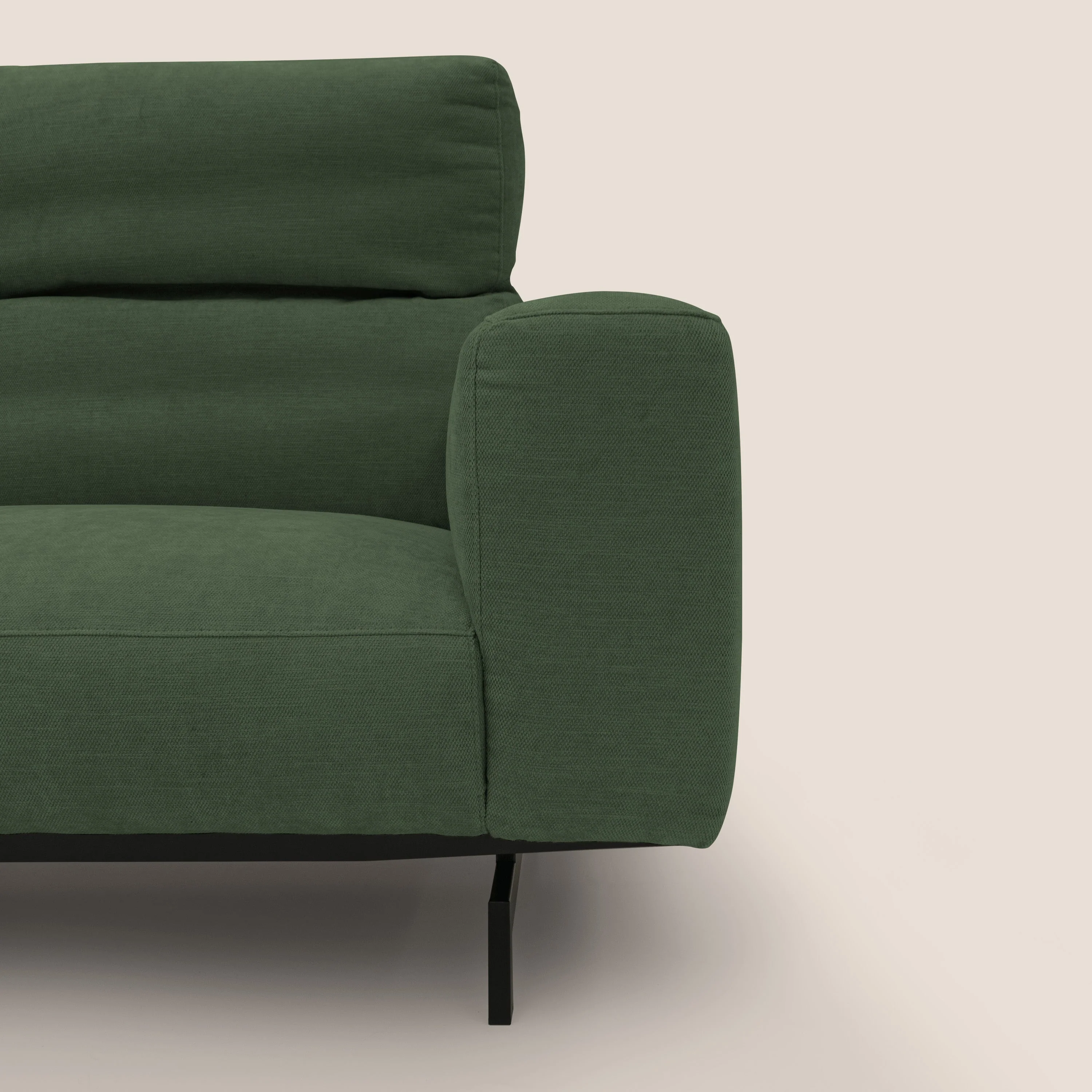 Sakura Canapé d'angle RÉVERSIBLE et modulable en tissu doux et imperméable T14 vert - Image 4