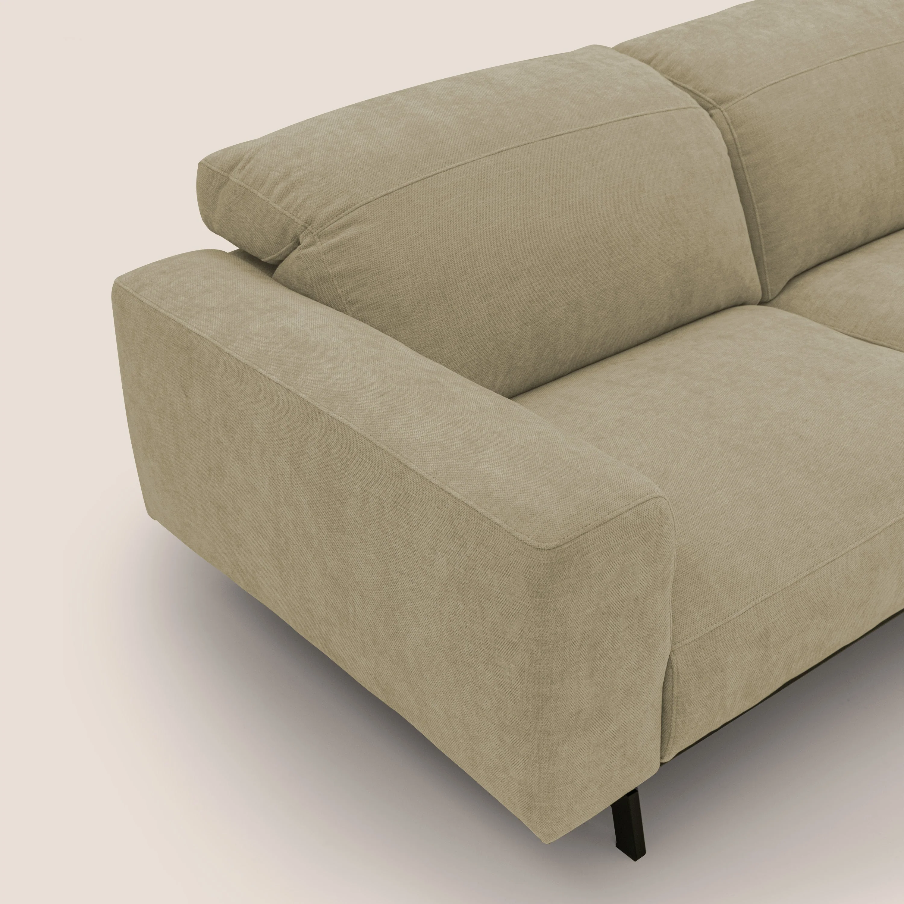 Sakura canapé modulaire 3 places en tissu flammé doux et imperméable T14 beige - Image 7