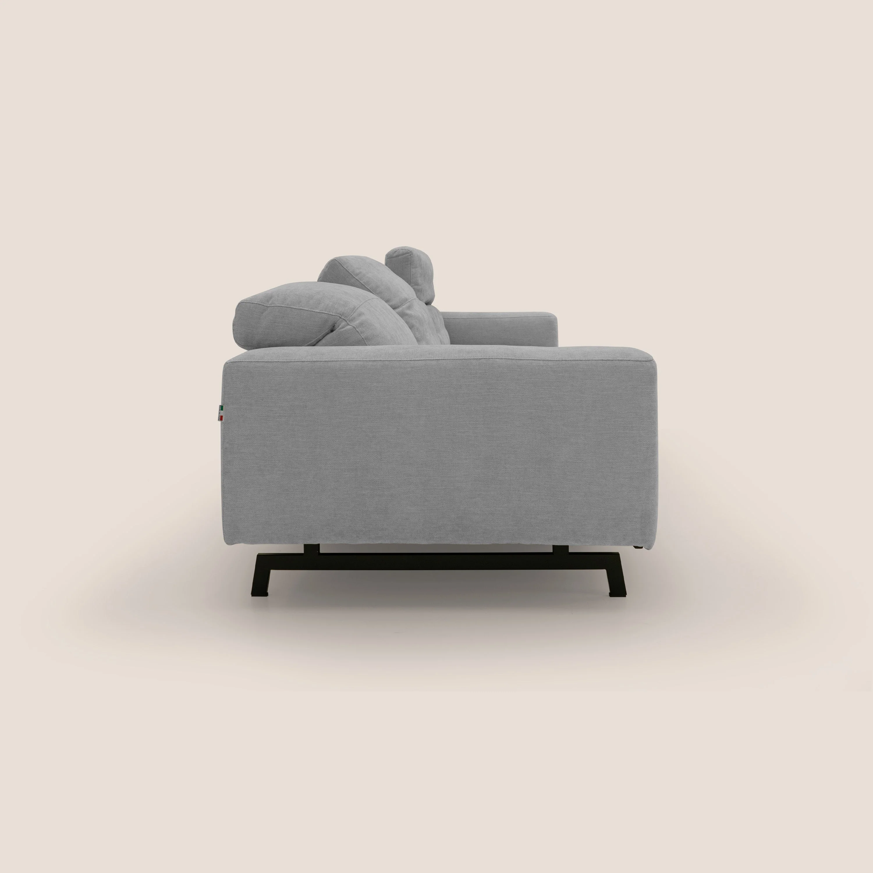 Sakura canapé modulaire 3 places en tissu flammé doux et imperméable T14 gris clair - Image 10