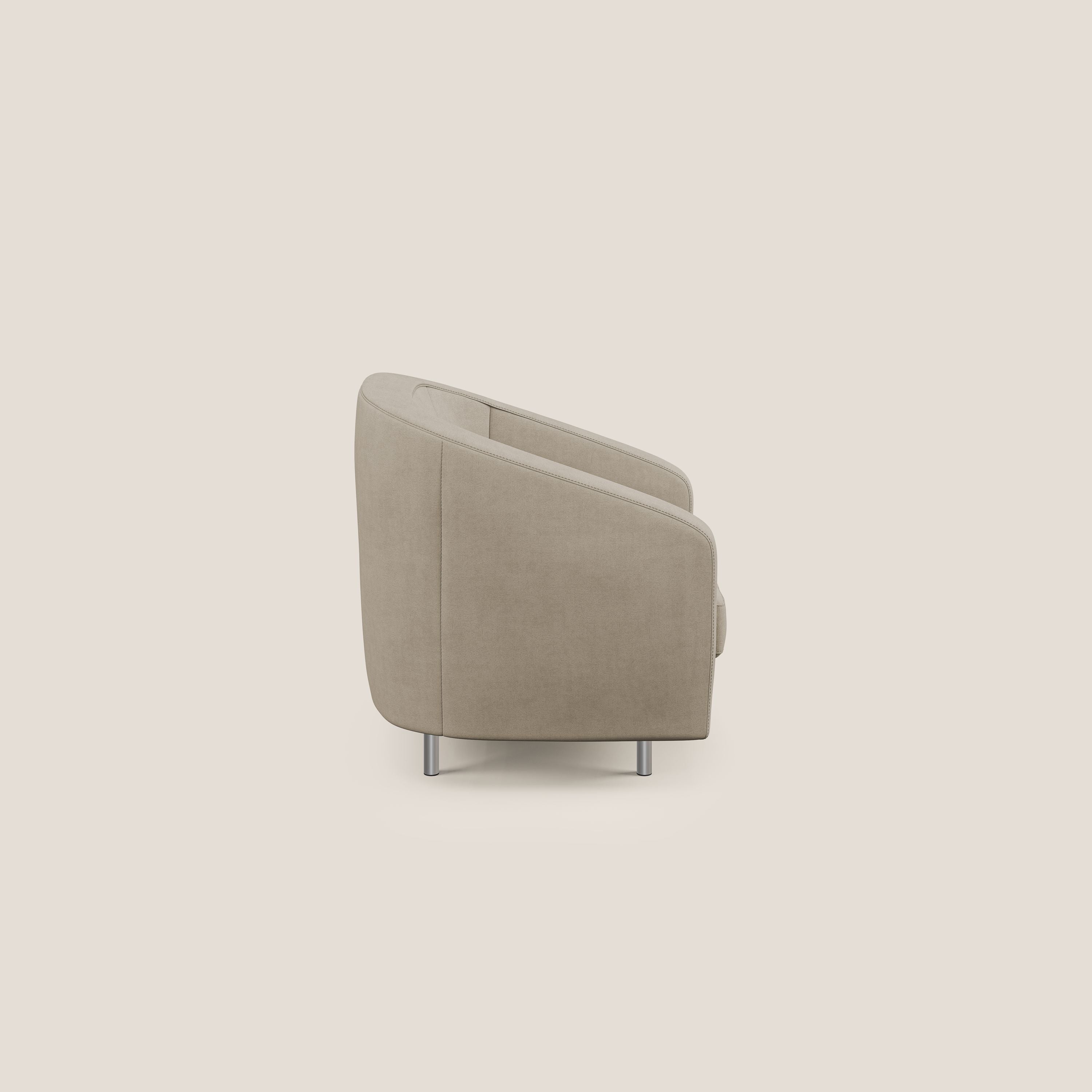 Sally Fauteuil en tissu doux imperméable T02 beige - Image 3