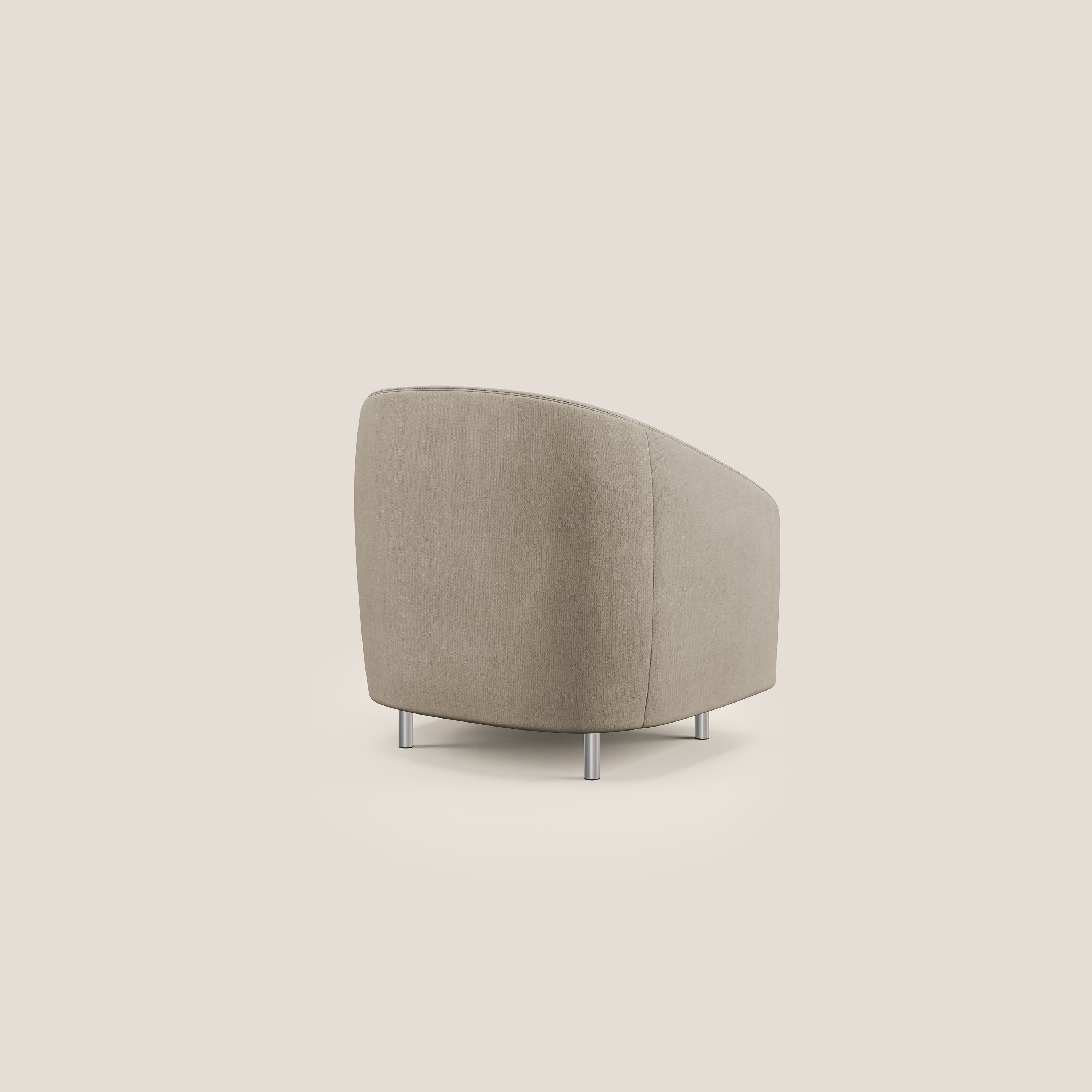 Sally Fauteuil en tissu doux imperméable T02 beige - Image 4