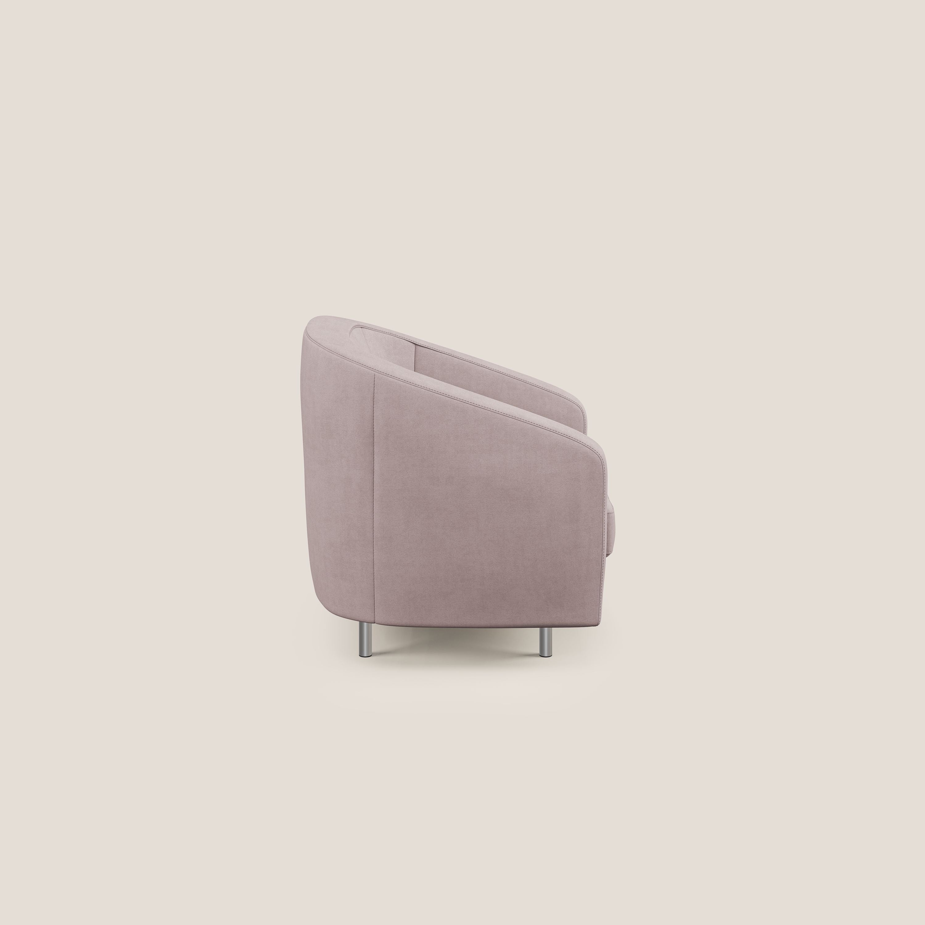 Sally Fauteuil en tissu doux imperméable T02 rose - Image 3