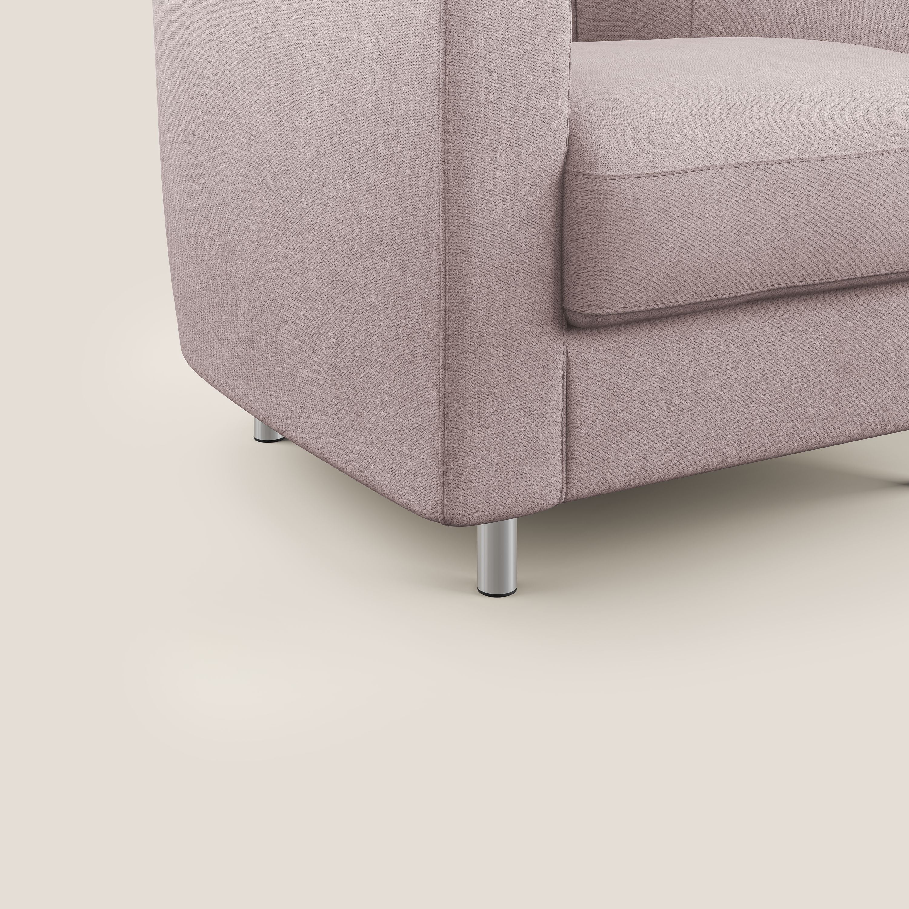 Sally Fauteuil en tissu doux imperméable T02 rose - Image 5
