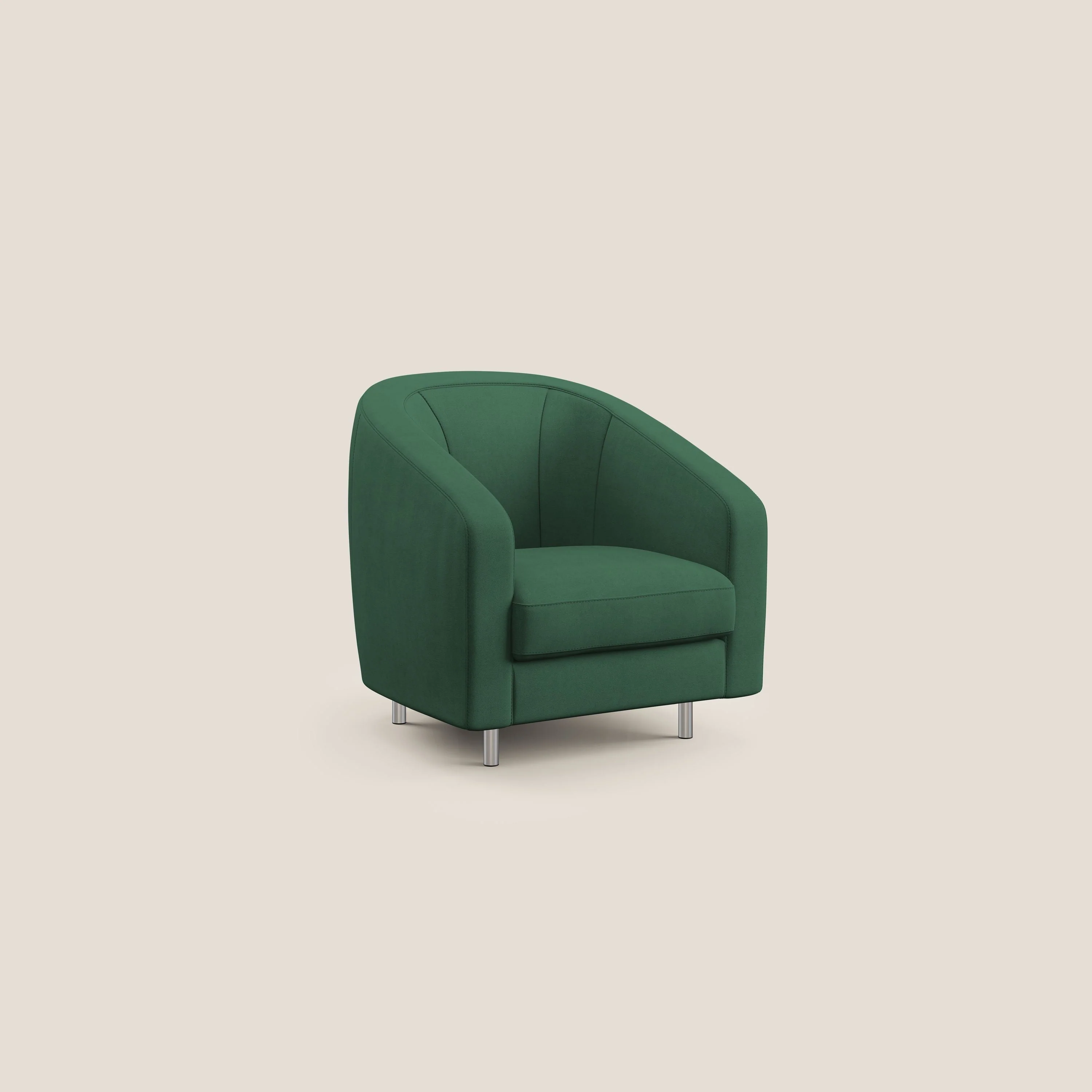 Sally Fauteuil en tissu doux imperméable T02 vert - Image 2
