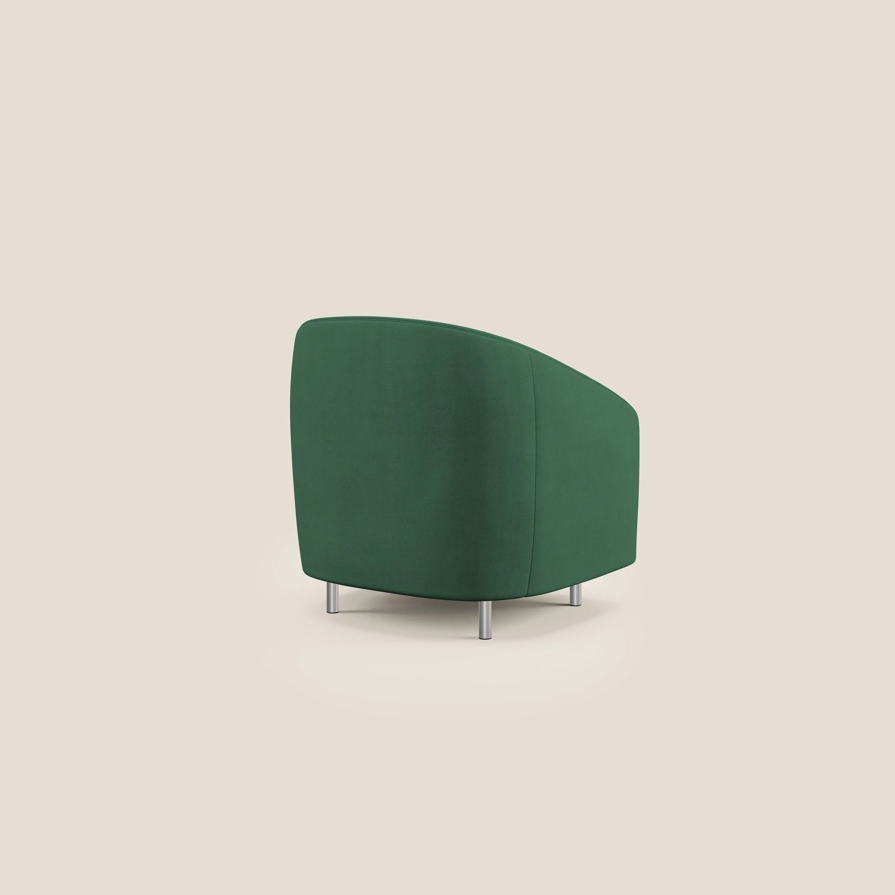Sally Fauteuil en tissu doux imperméable T02 vert - Image 4