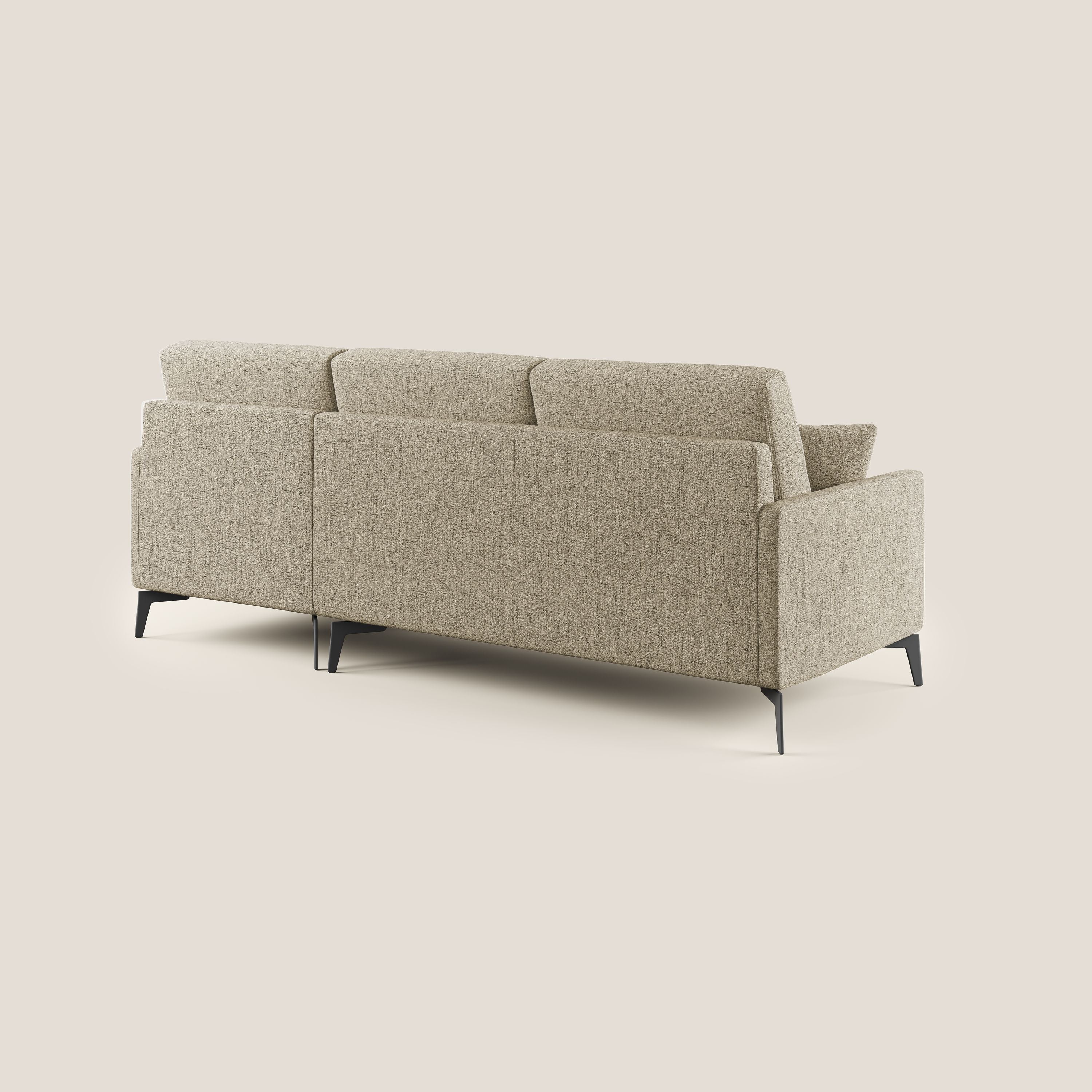 Saturno canapé d'angle moderne en tissu doux imperméable T03 beige - Image 4