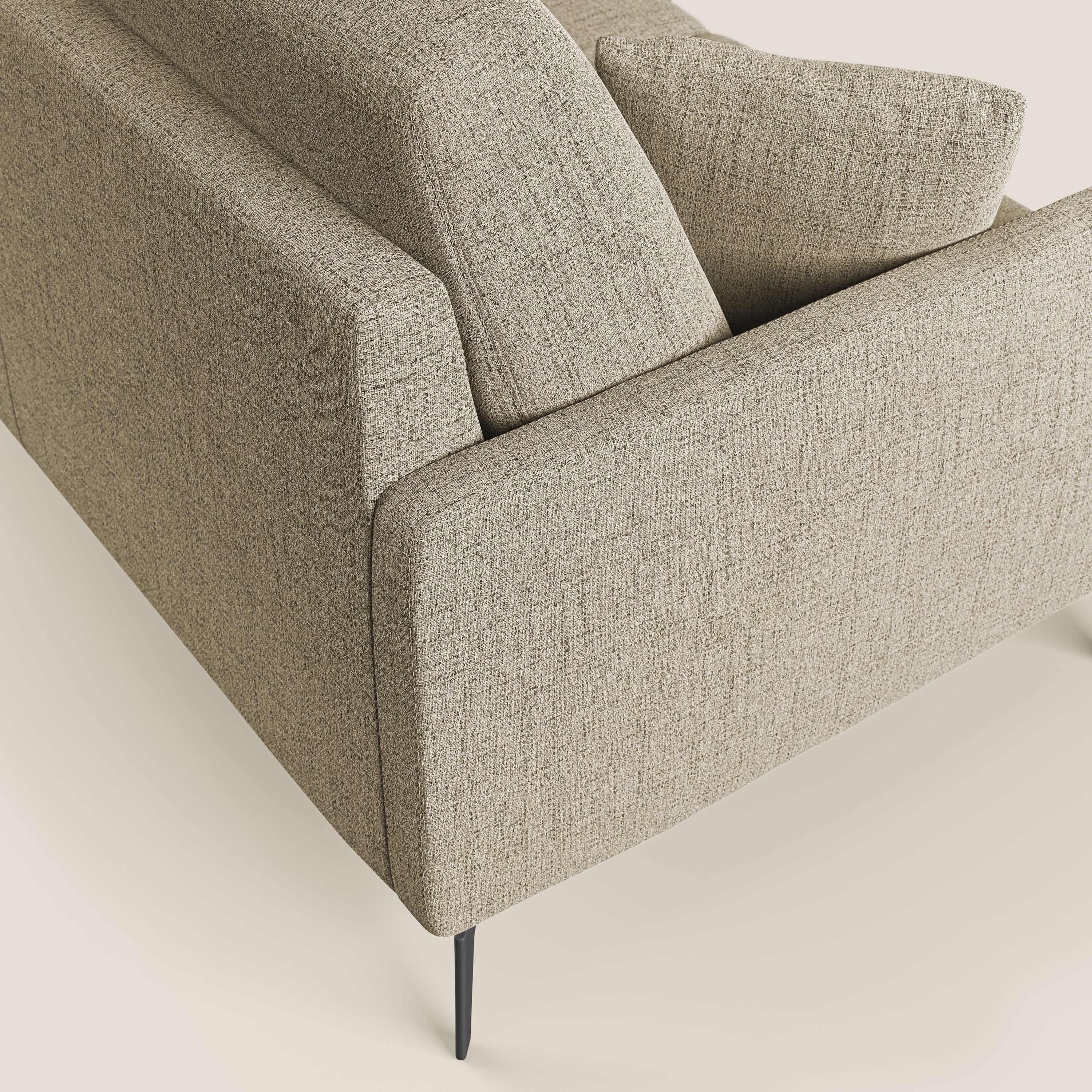 Saturno canapé d'angle moderne en tissu doux imperméable T03 beige - Image 6