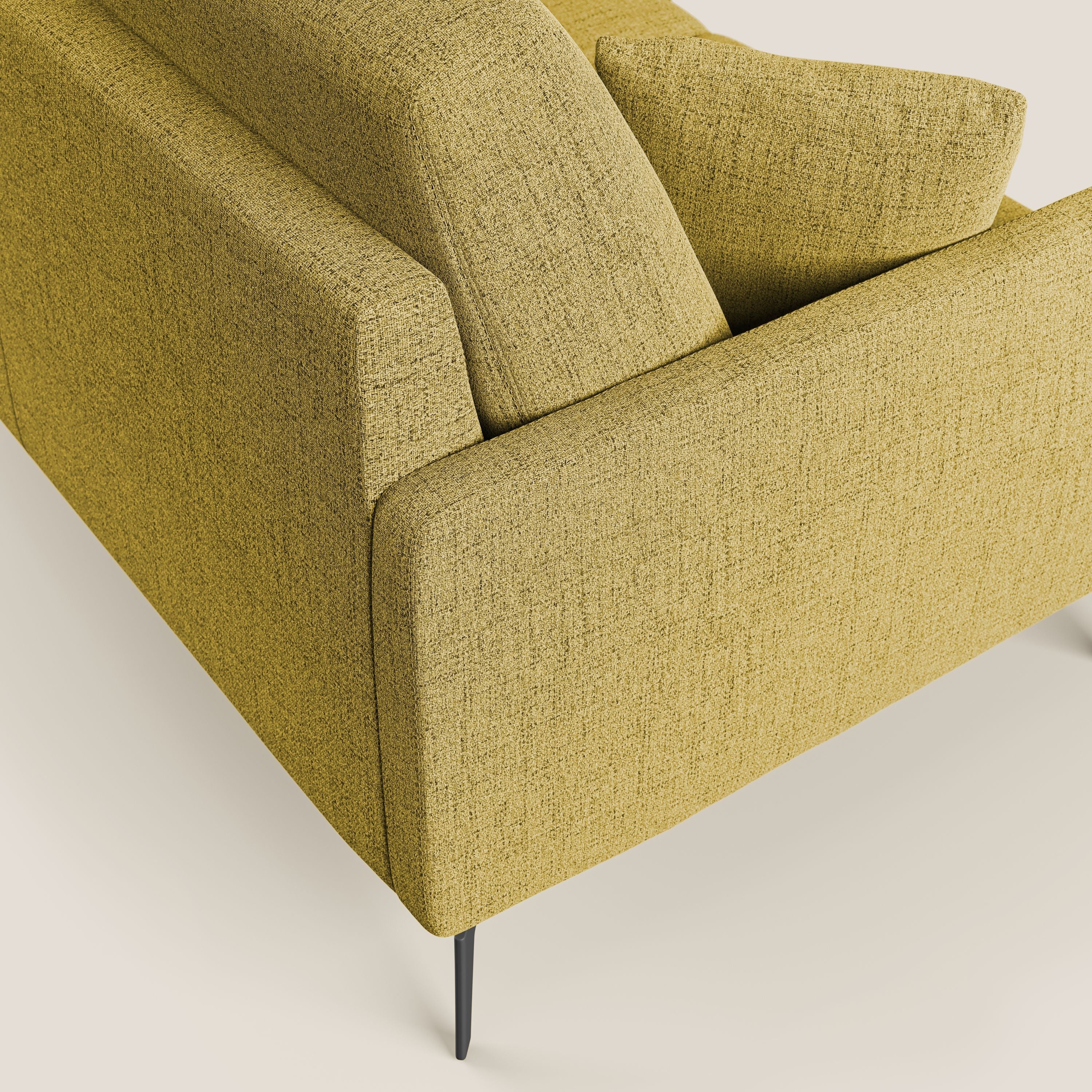Saturno canapé d'angle moderne en tissu doux imperméable T03 jaune - Image 6