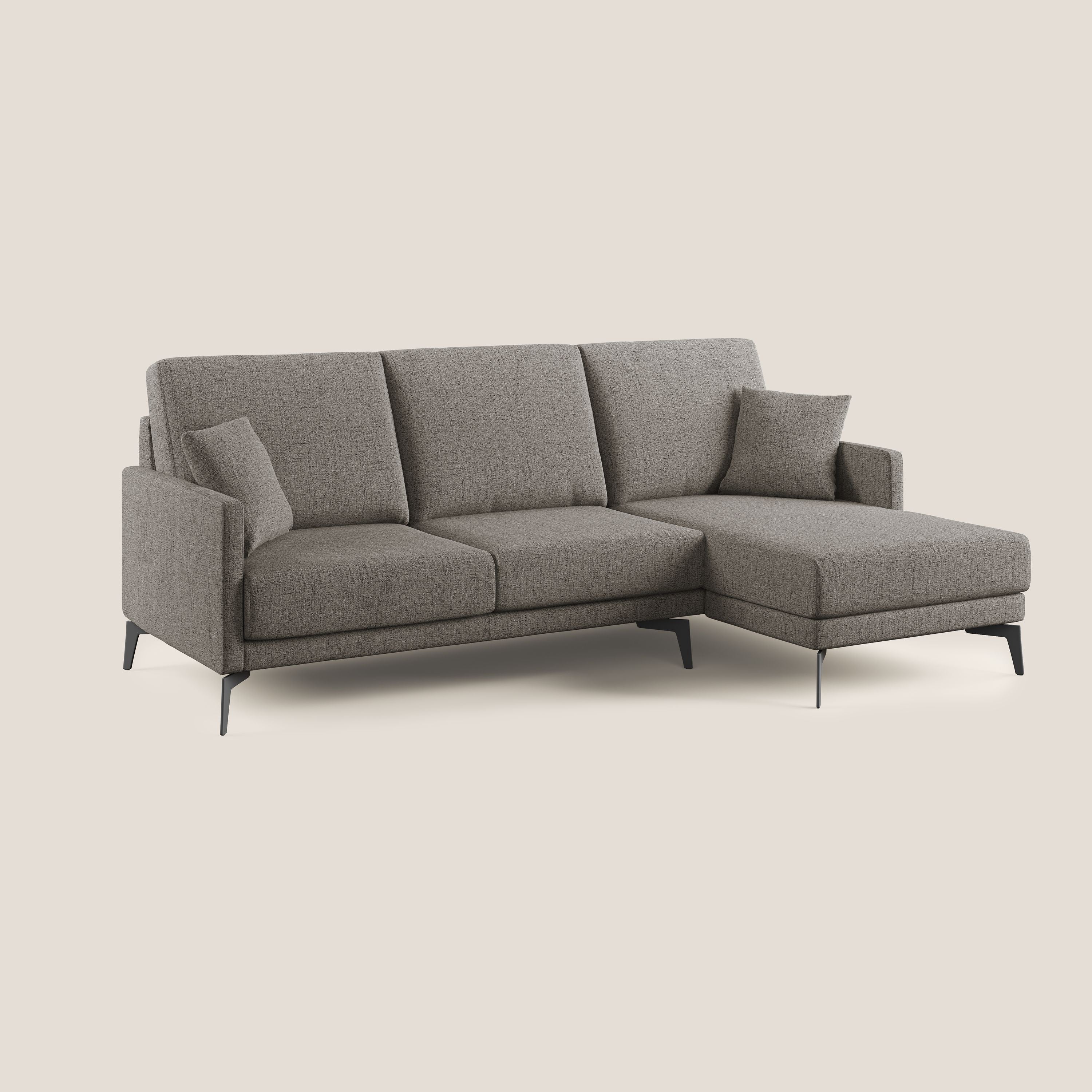 Saturno canapé d'angle moderne en tissu doux imperméable T03 taupe - Image 2