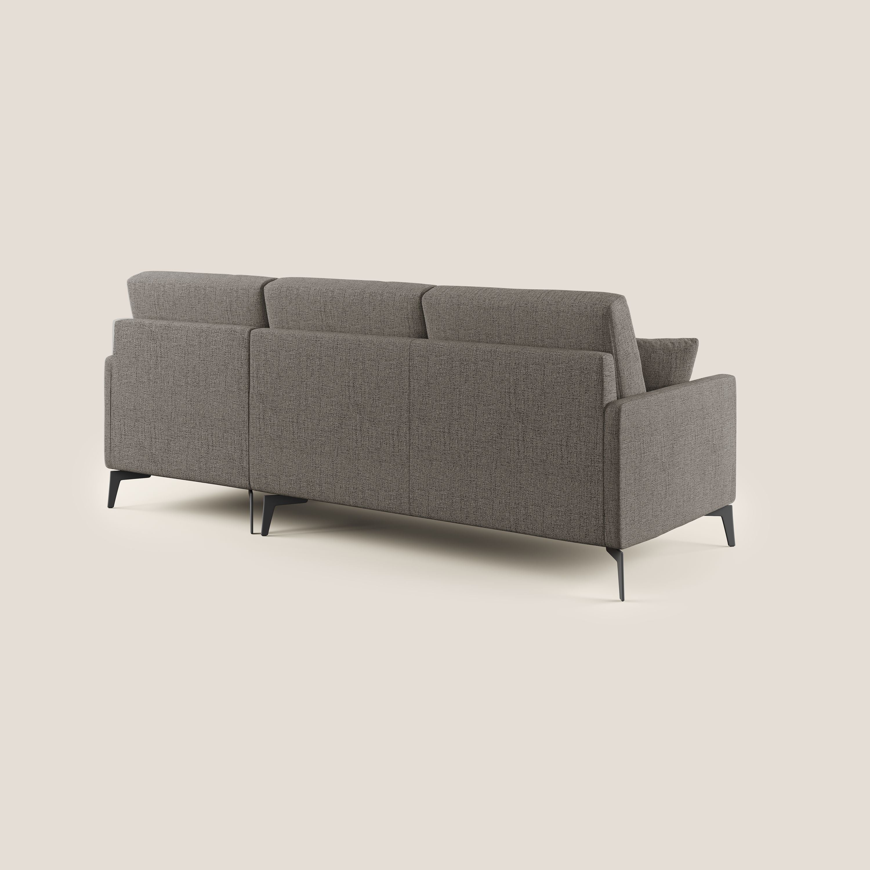 Saturno canapé d'angle moderne en tissu doux imperméable T03 taupe - Image 4