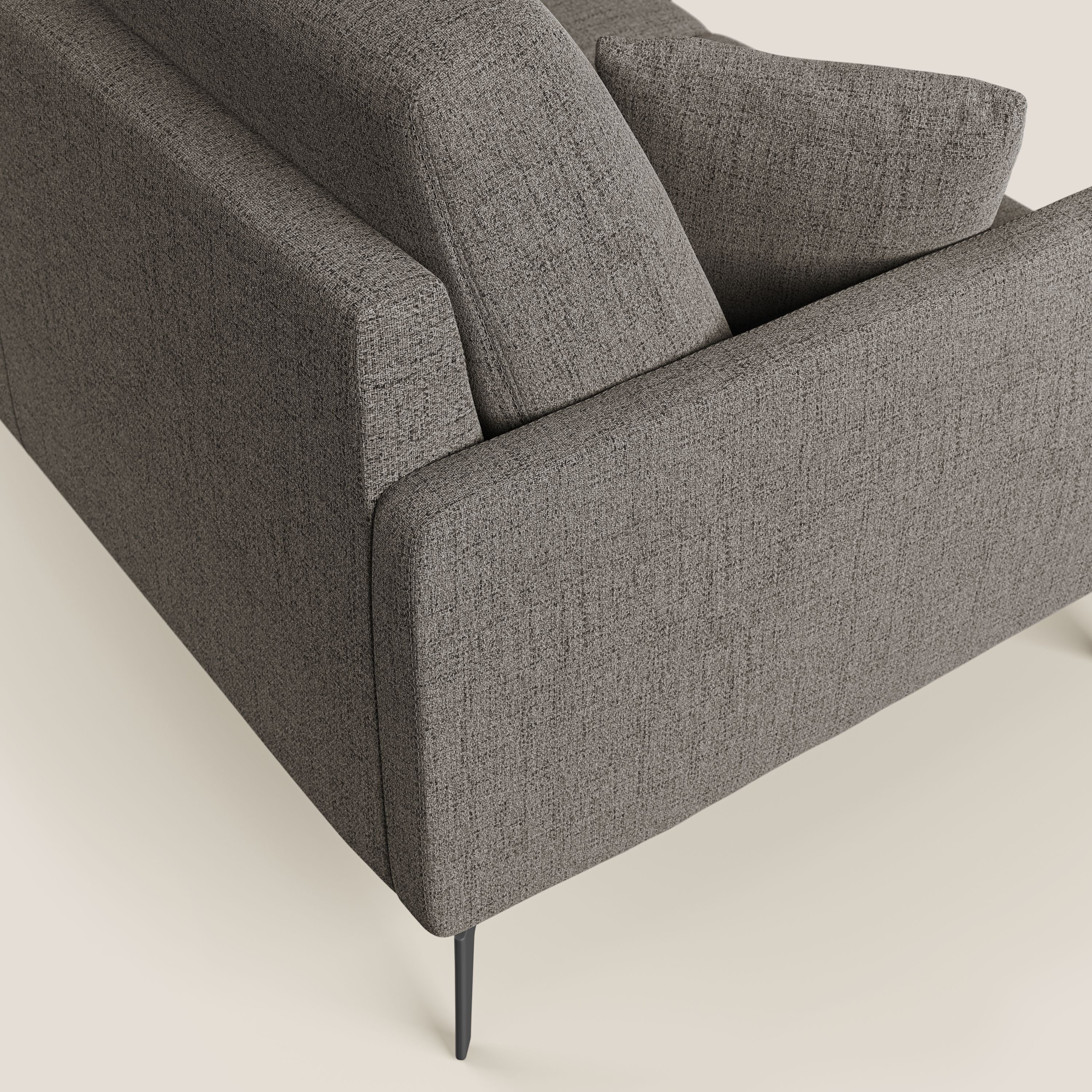 Saturno canapé d'angle moderne en tissu doux imperméable T03 taupe - Image 6