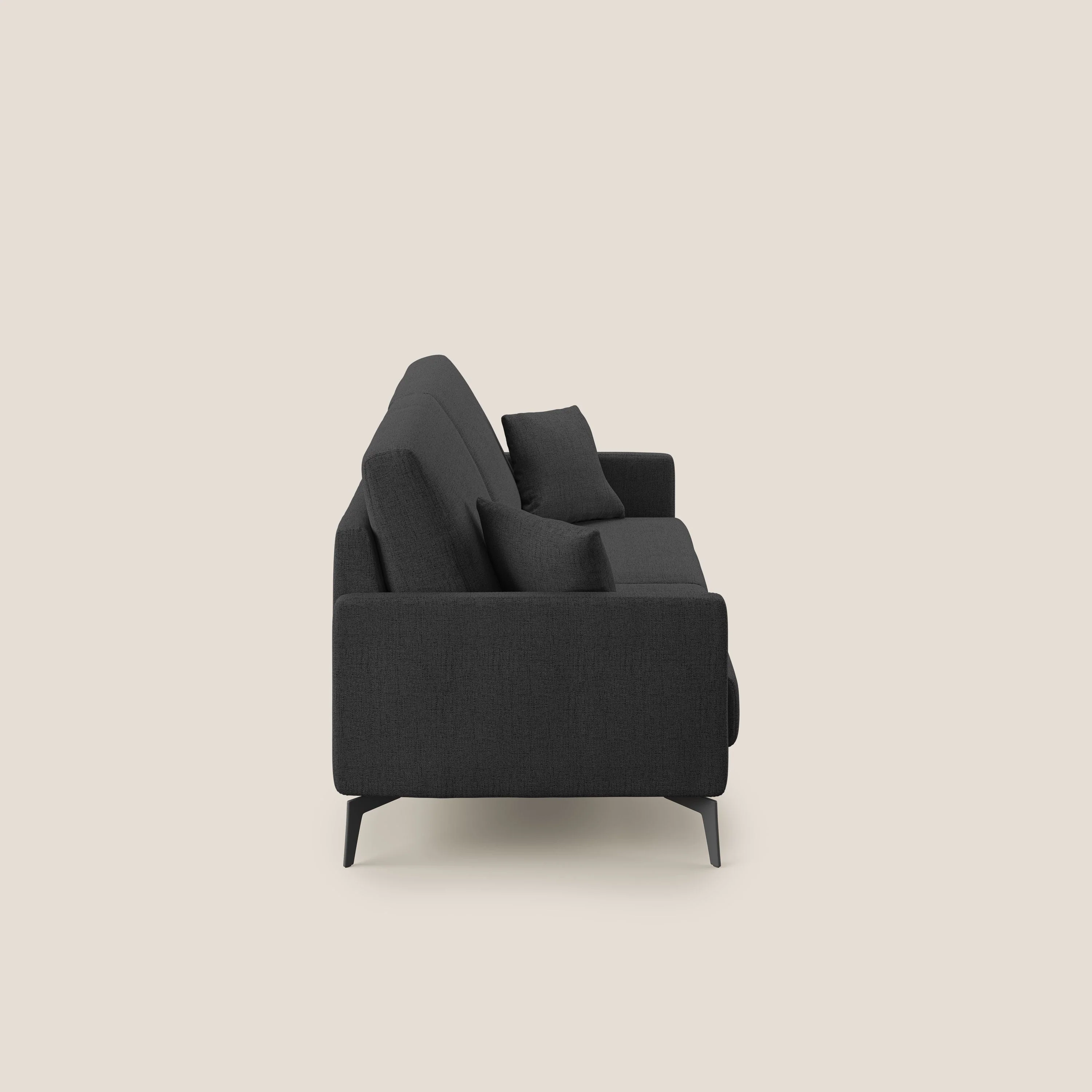 Saturno canapé moderne en tissu doux imperméable T03 anthracite - Image 3