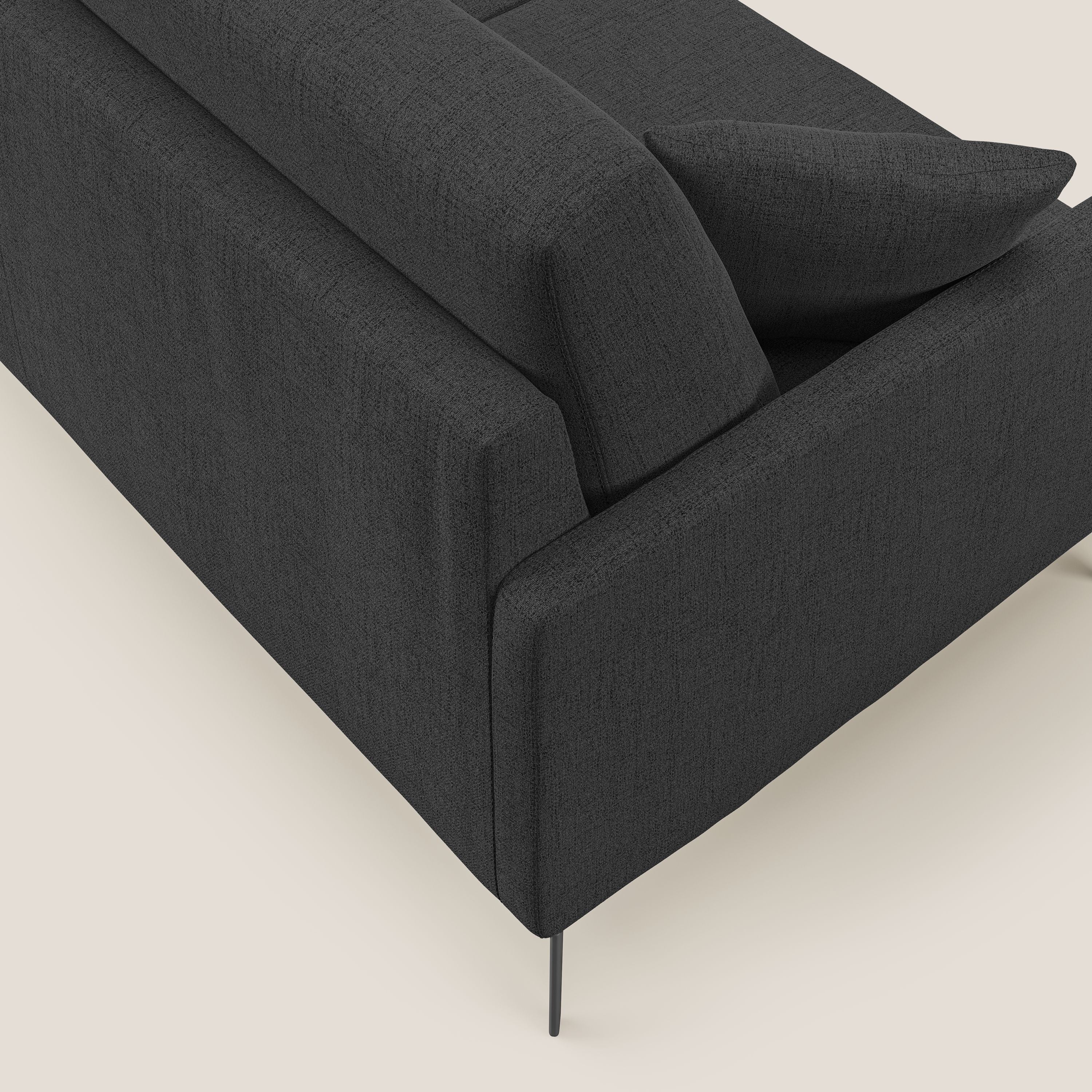 Saturno canapé moderne en tissu doux imperméable T03 anthracite - Image 6