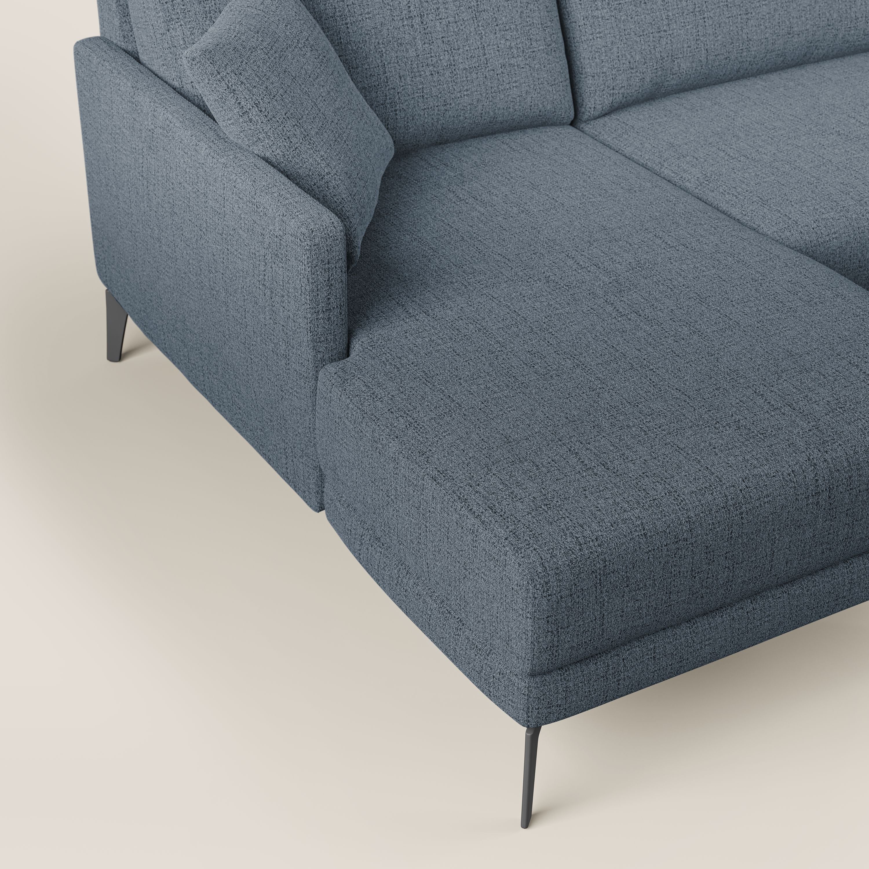 Saturno canapé panoramique moderne en tissu doux imperméable T03 bleu - Image 6