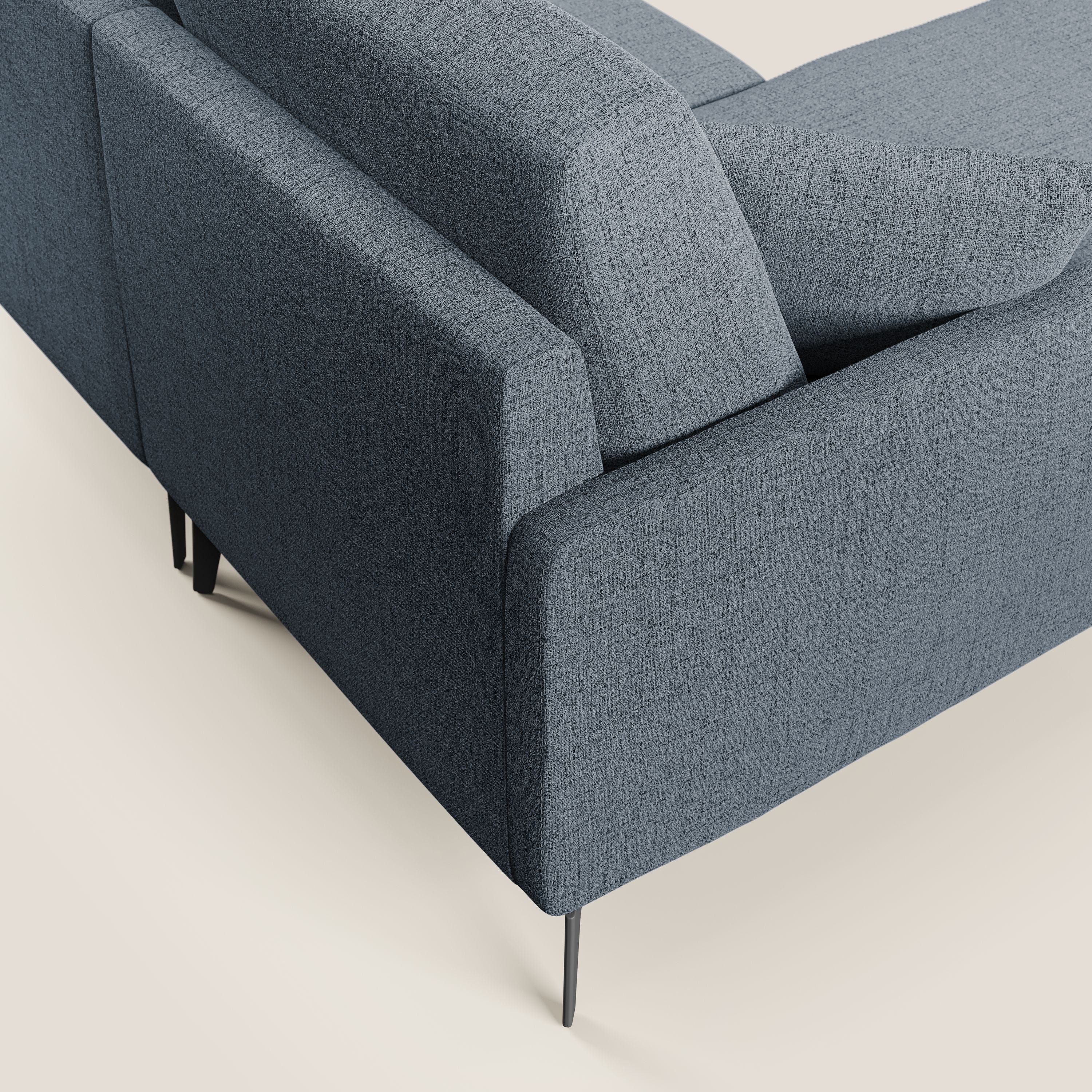Saturno canapé panoramique moderne en tissu doux imperméable T03 bleu - Image 7